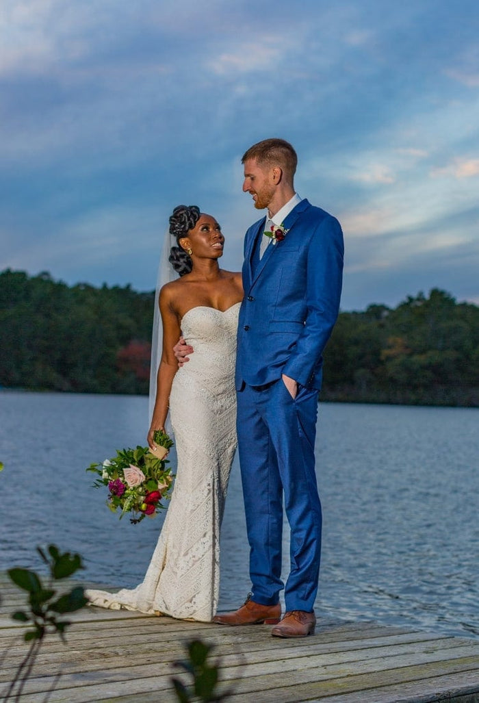 SLYK founder Josh Fitzmaurice and his wife on their wedding day