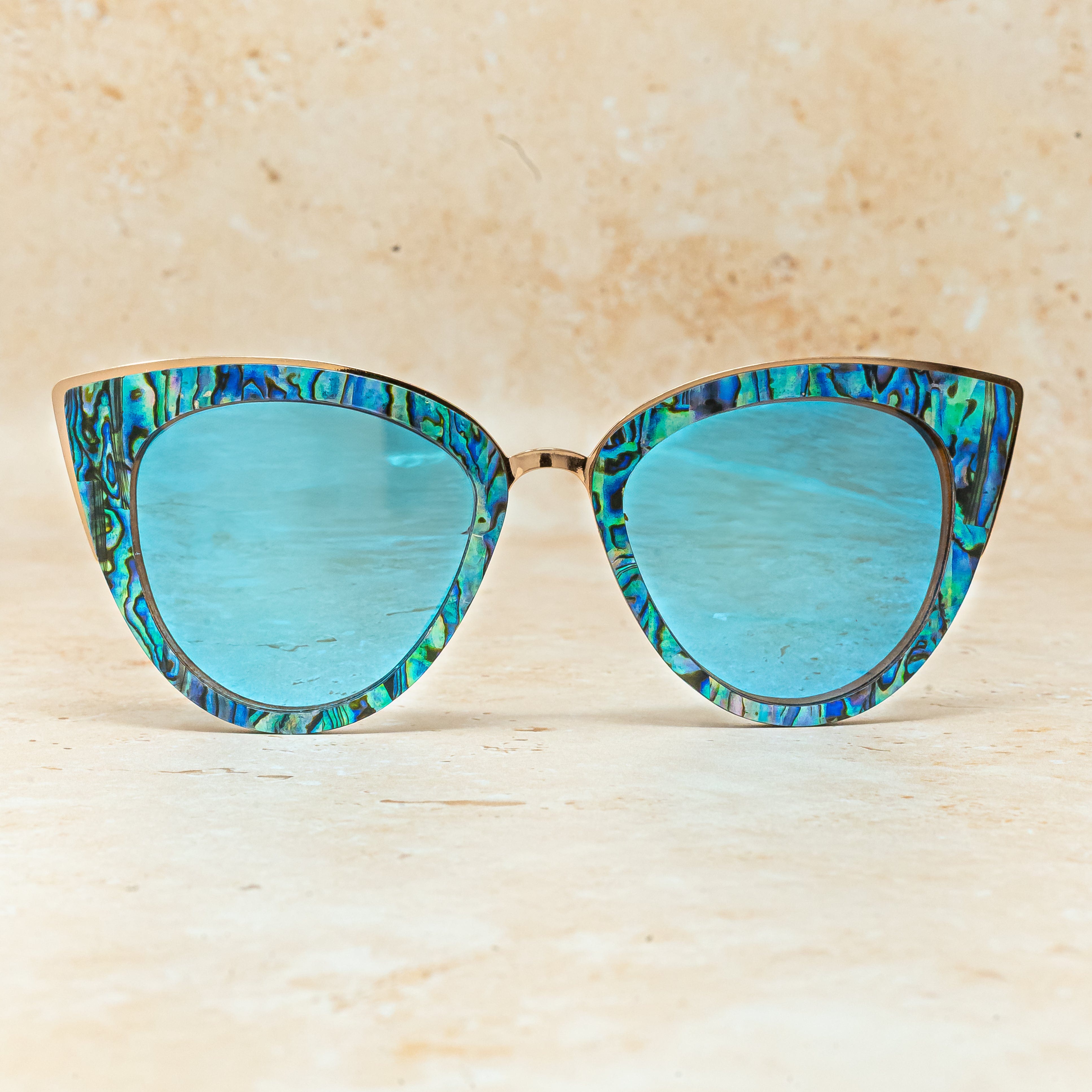 Bombshell Abalone - Wood Sunglasses