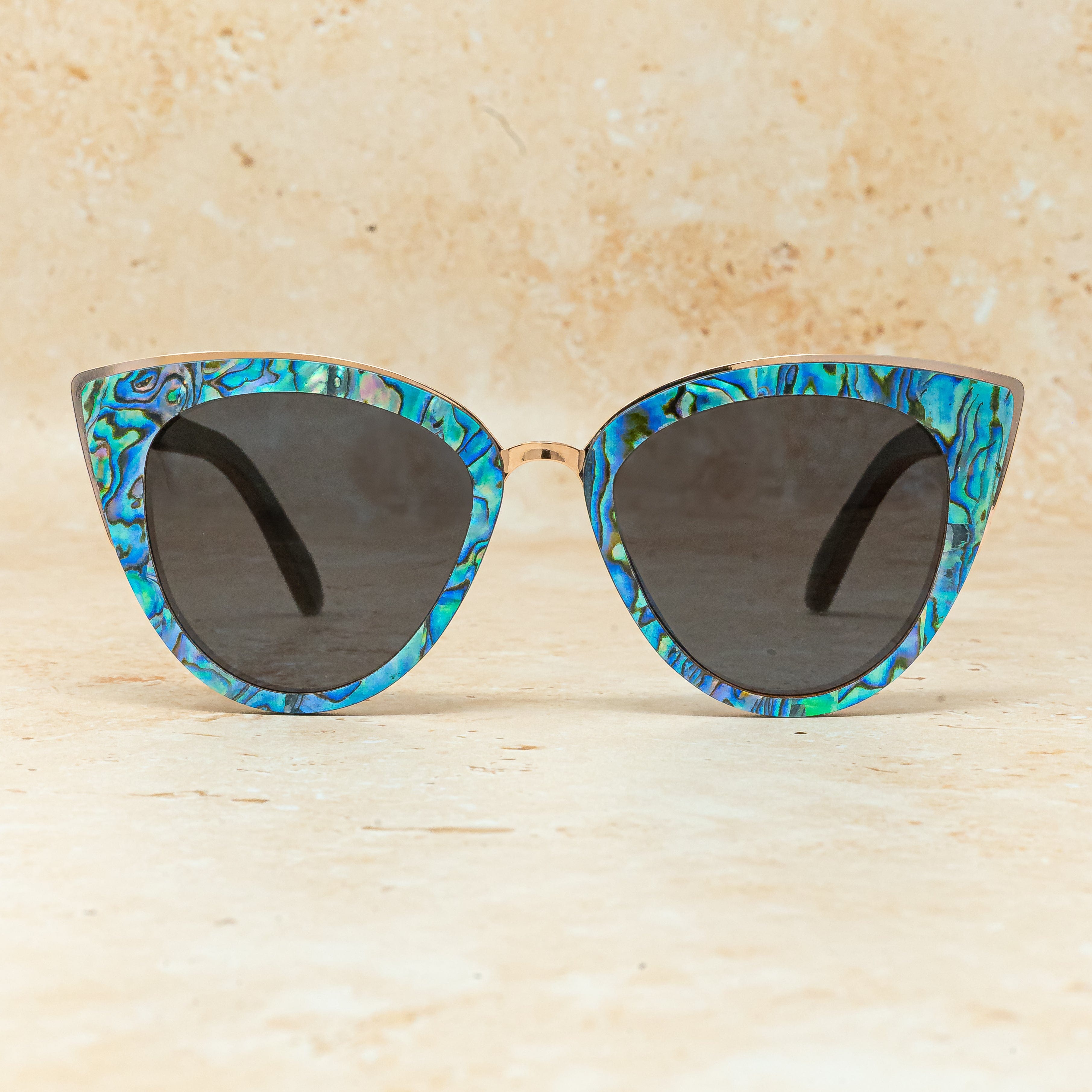 Bombshell Abalone - Wood Sunglasses