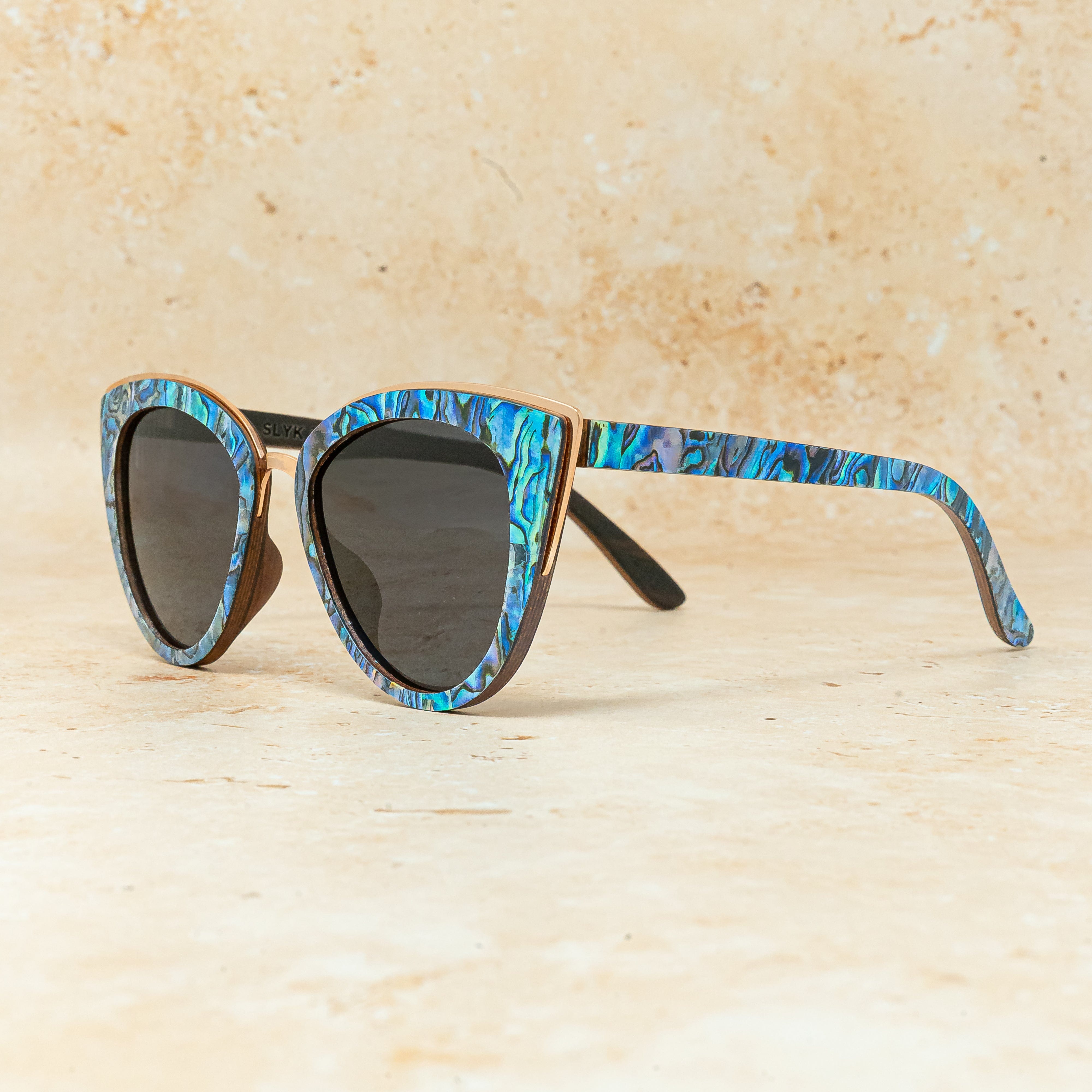 Bombshell Abalone - Wood Sunglasses