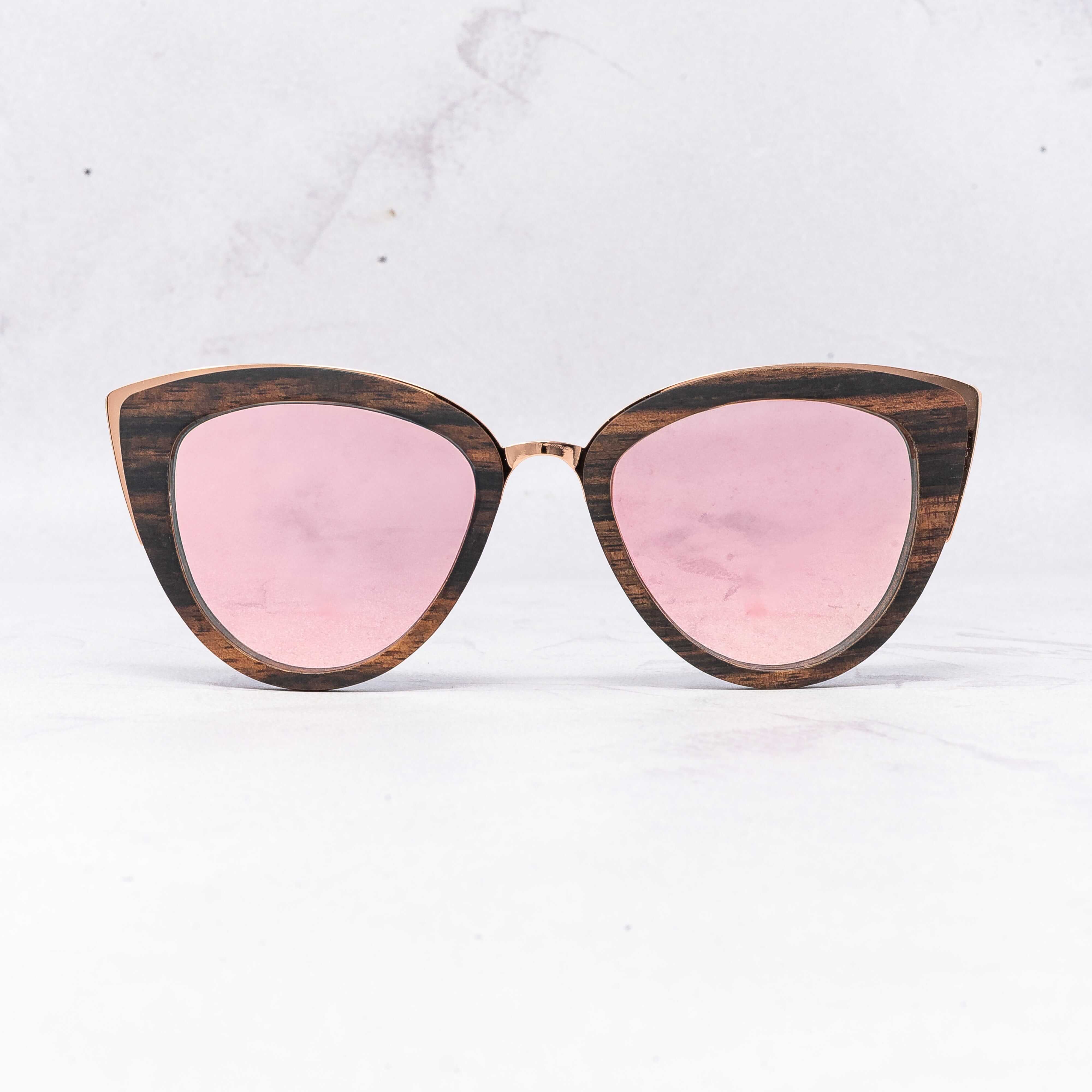 Bombshell - Wood Sunglasses