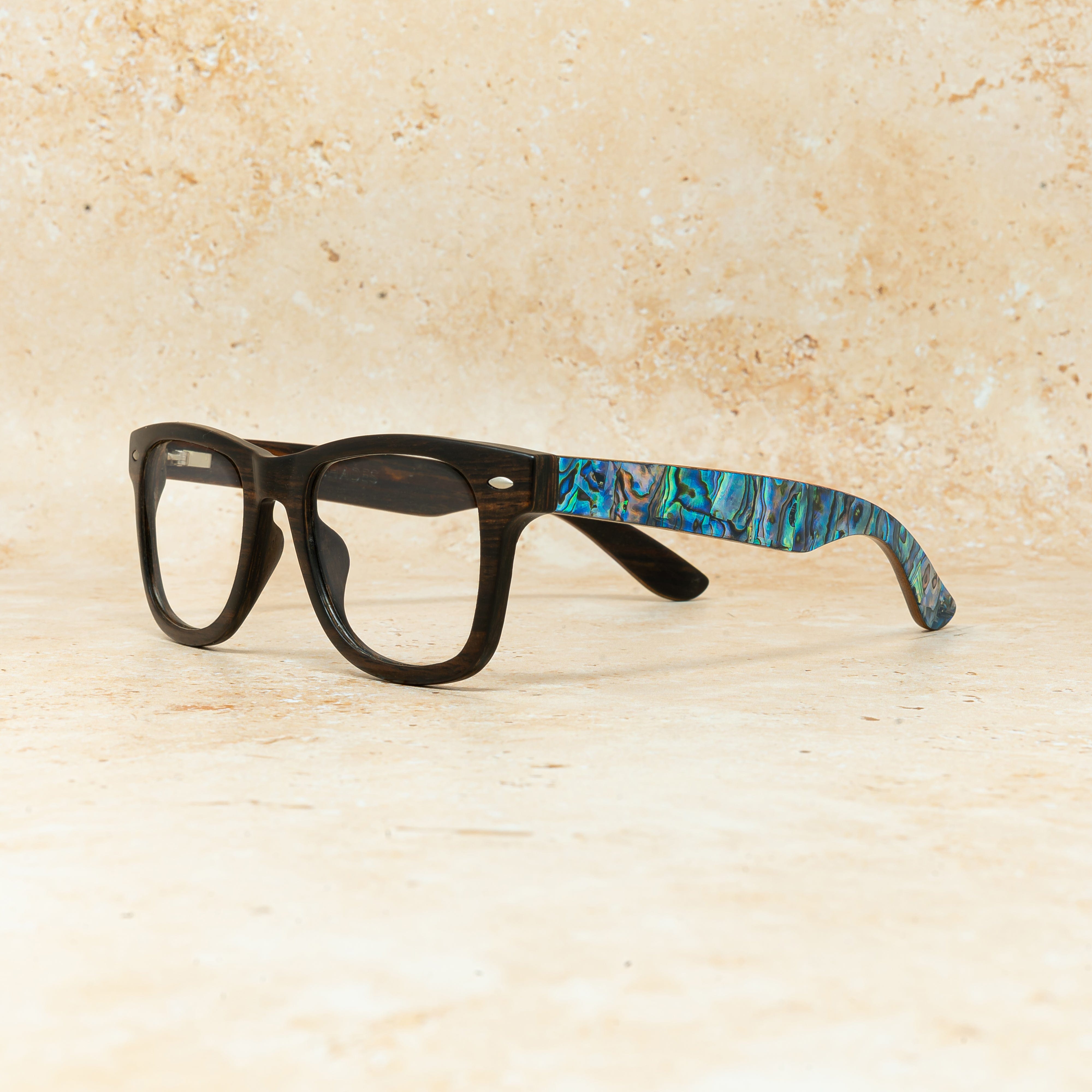 Jetsetter Abalone Prescription - Wood Sunglasses