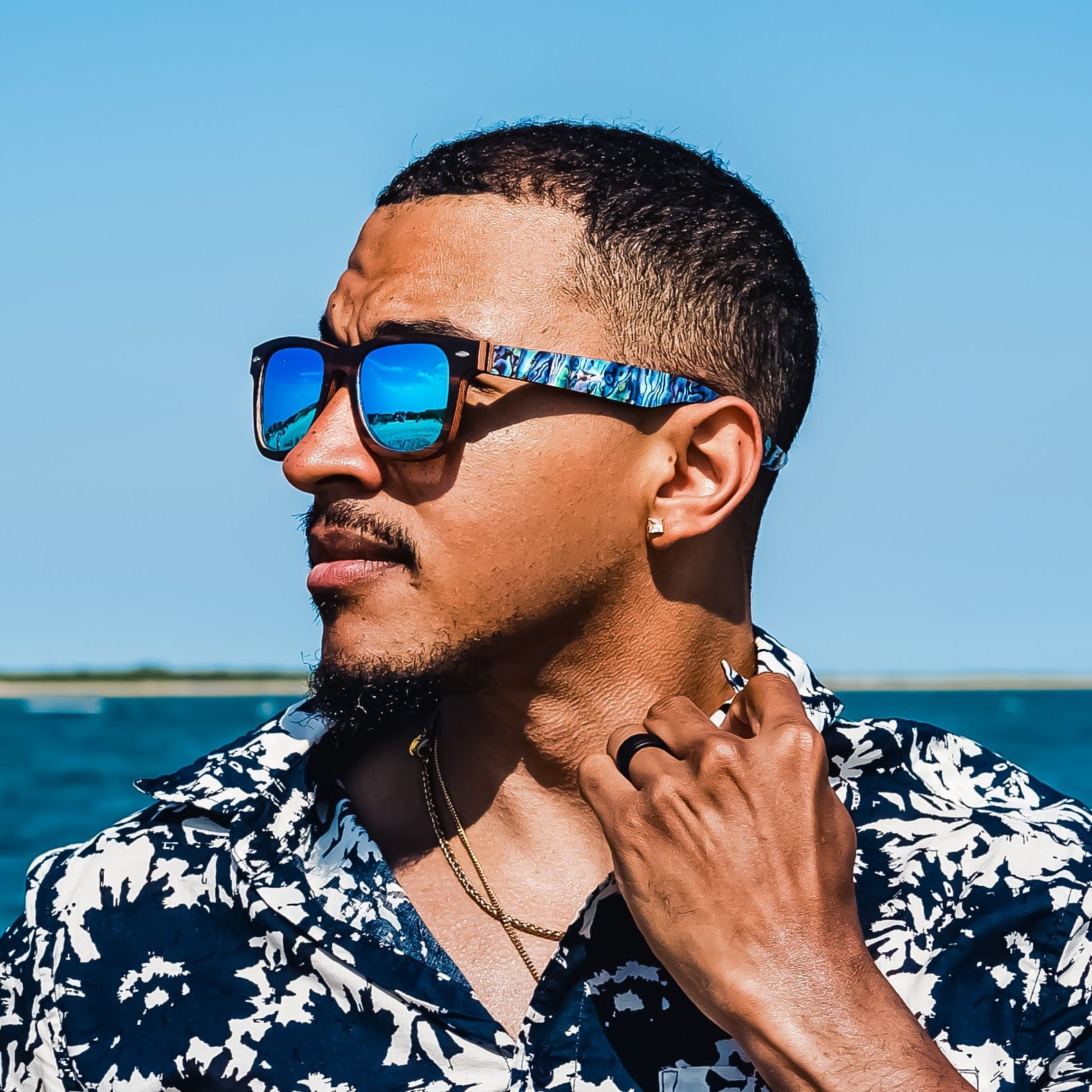 Jetsetter Abalone - Wood Sunglasses