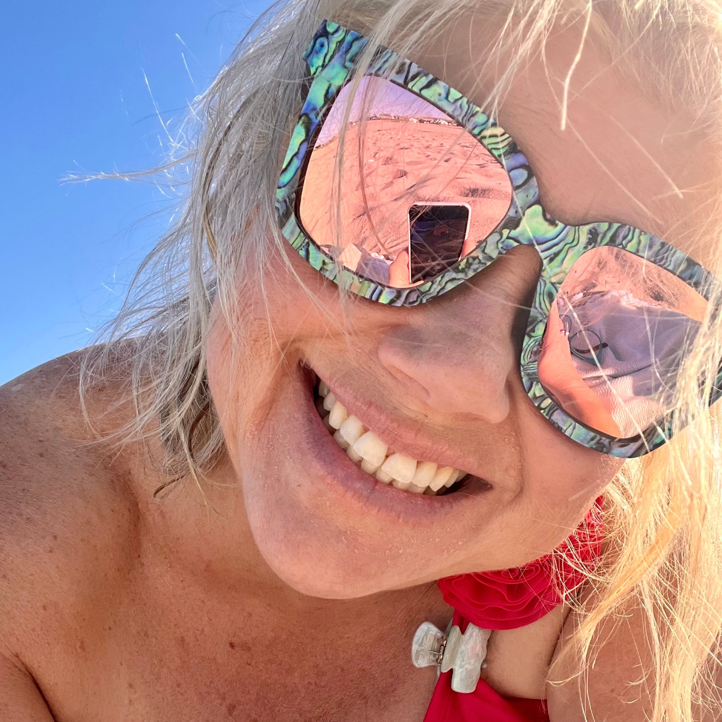 Vixen Abalone - Wood Sunglasses