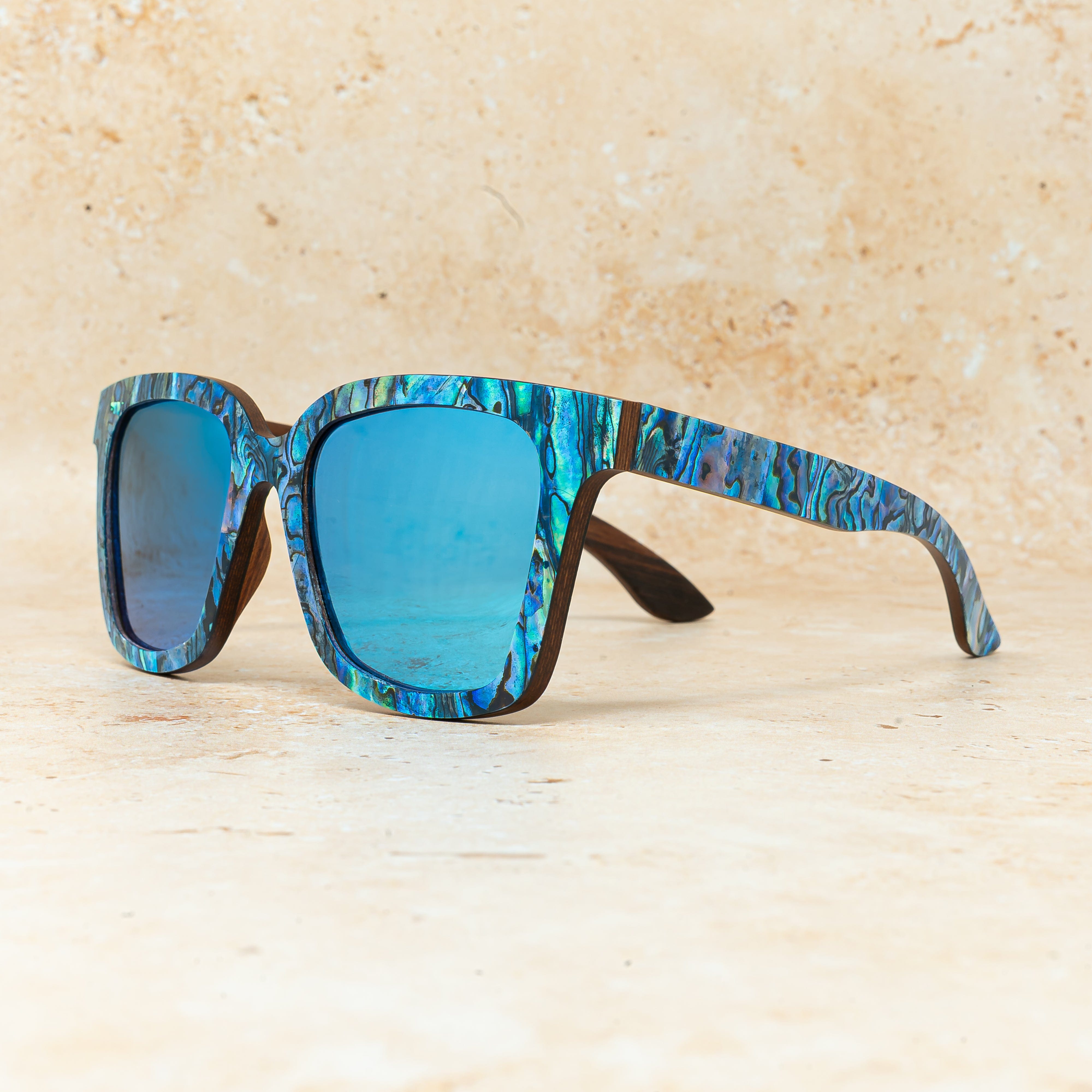 Vixen Abalone - Wood Sunglasses