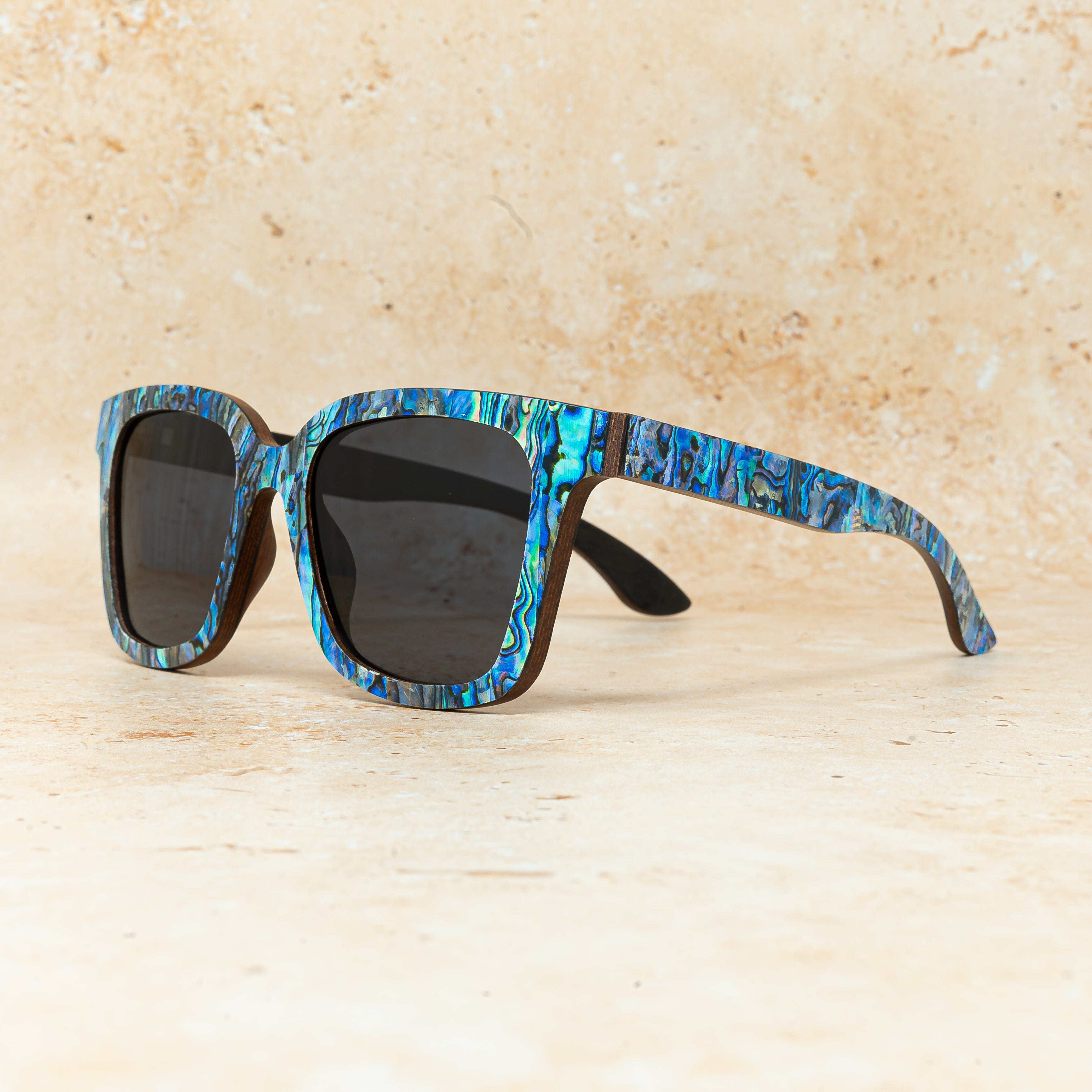 Vixen Abalone - Wood Sunglasses