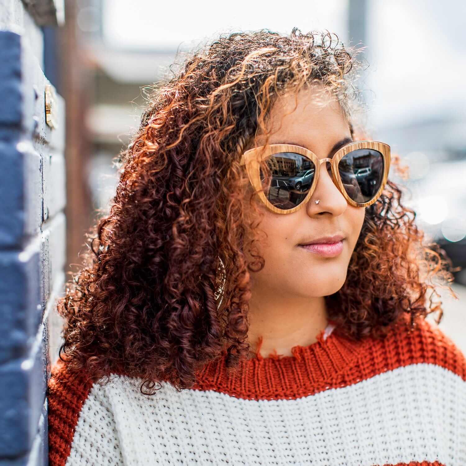 Bombshell - Wood Sunglasses