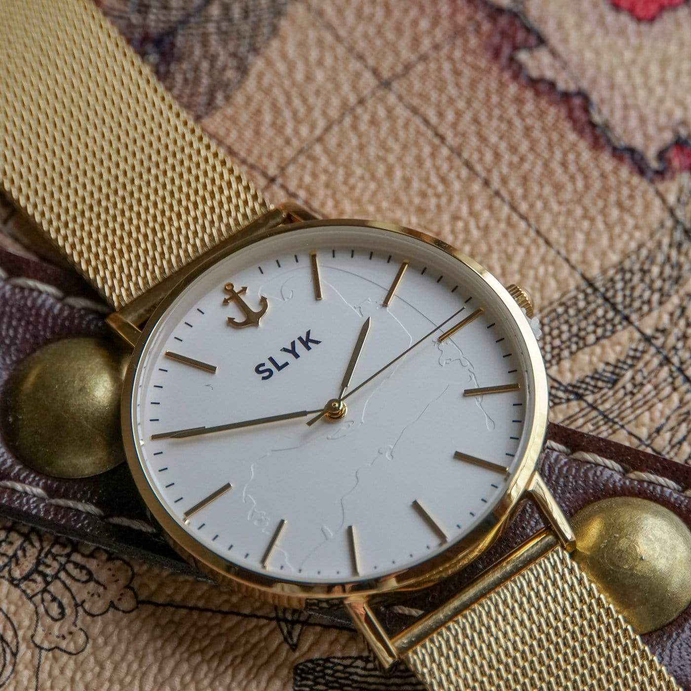 Gold Cape Cod Watch With Gold Stainless Mesh Band