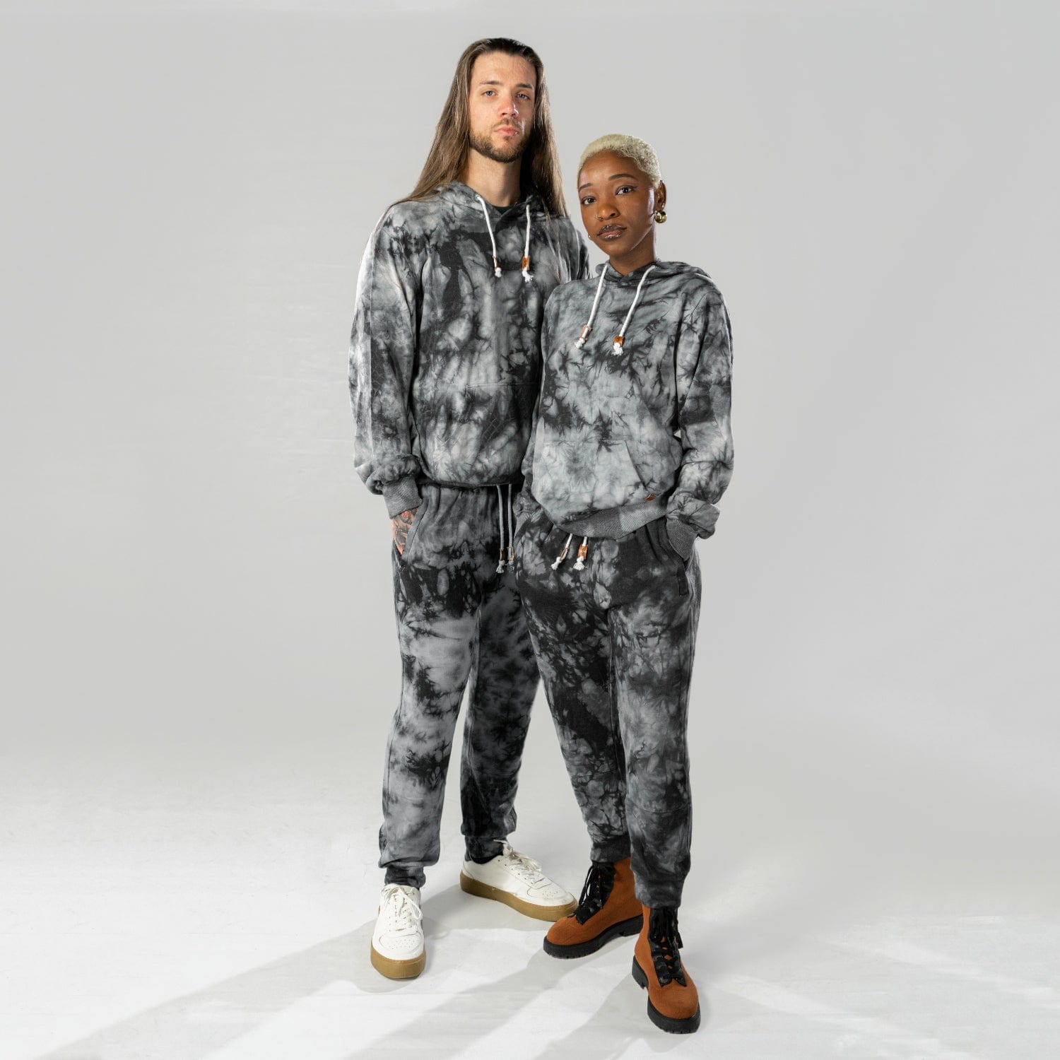 CloudBlend Hoodie - Black Marble