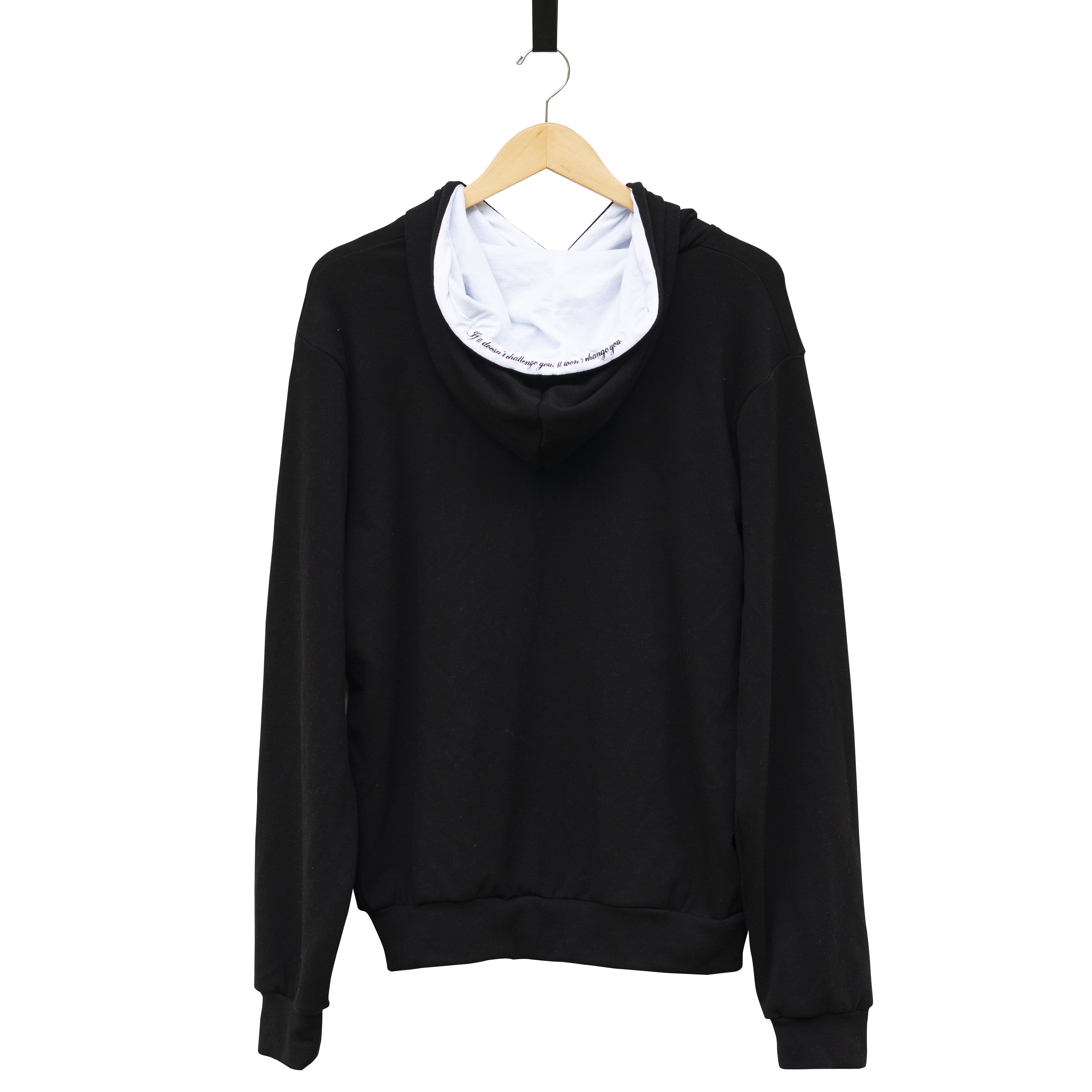 Jet Black Cloud Blend Hoodie From SLYK - Back Angle