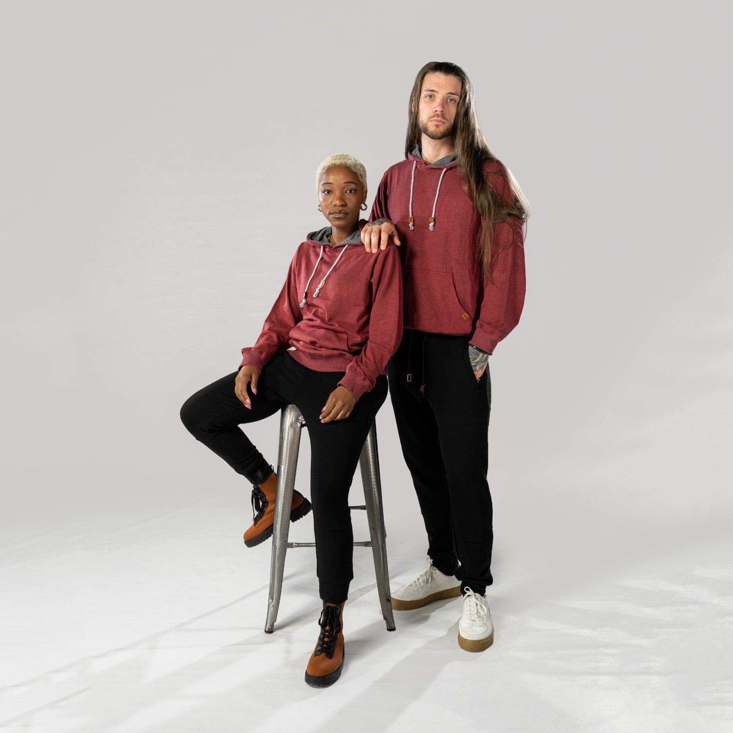 CloudBlend Hoodie - Sangria