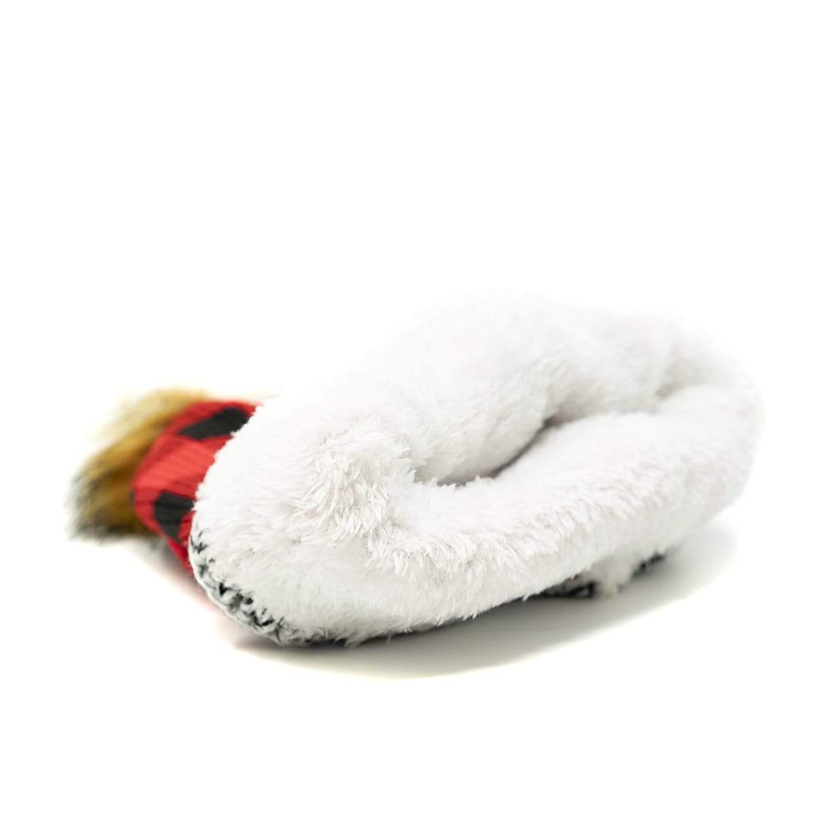Cozy Pom Beanie Hat - Fleece Lined - Buffalo Optic - SLYK