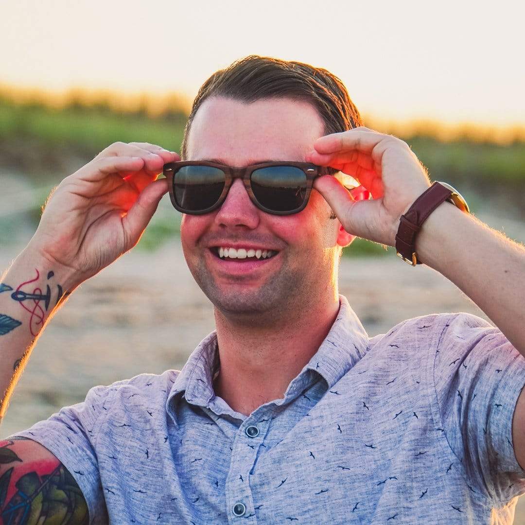 Jetsetter Abalone - Wood Sunglasses