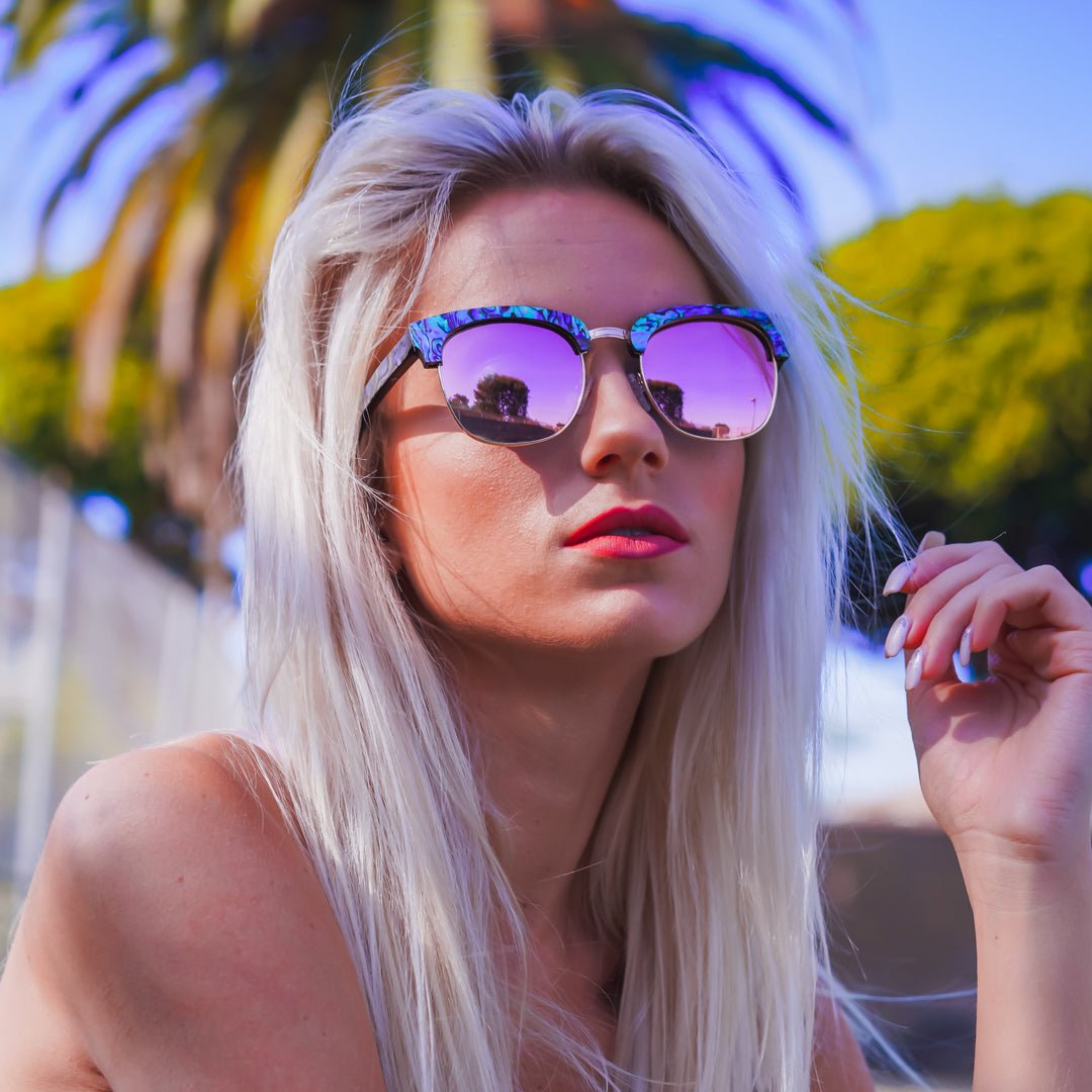 Yachtmaster Abalone Wood Sunglasses Collection - SLYK Shades