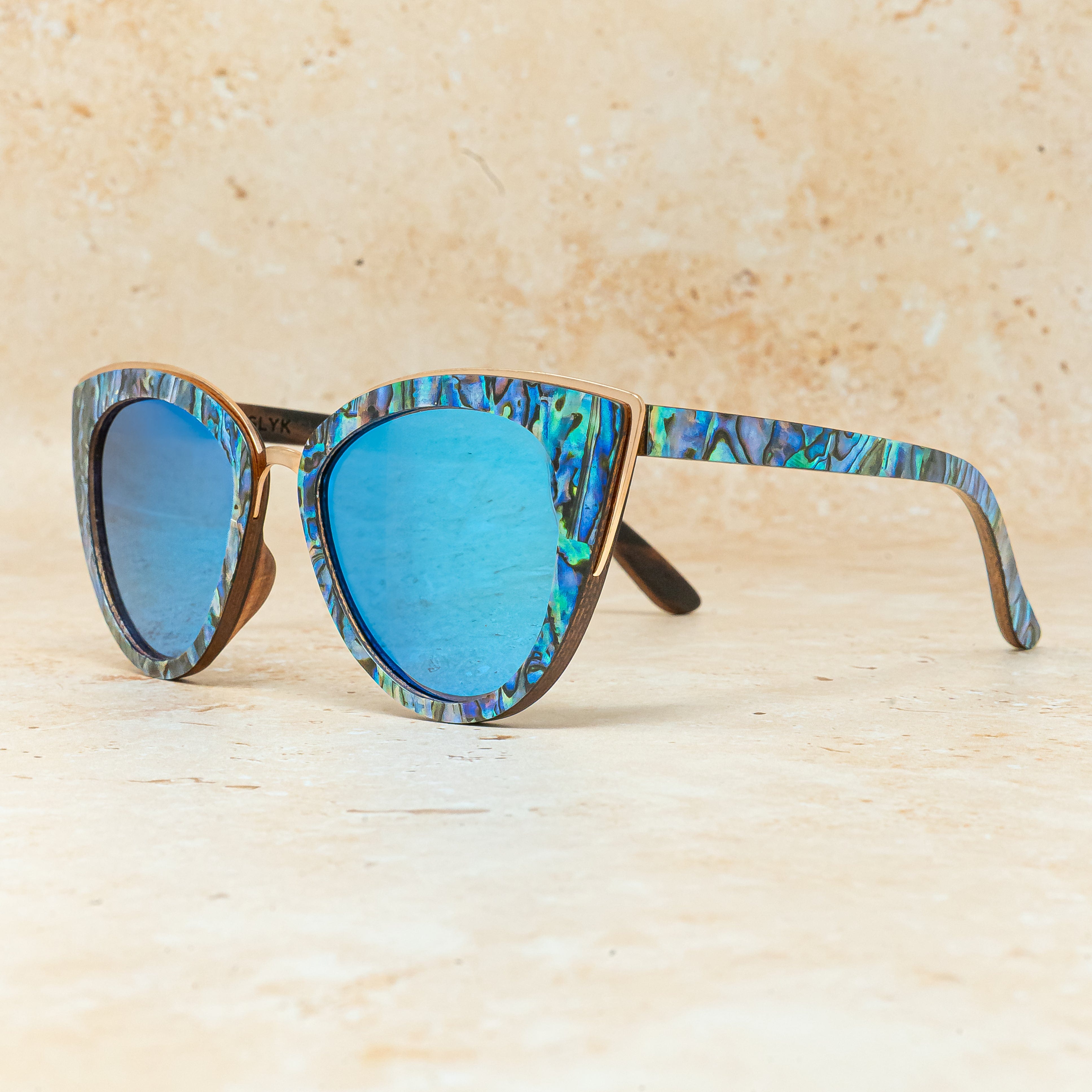Bombshell Abalone - Wood Sunglasses