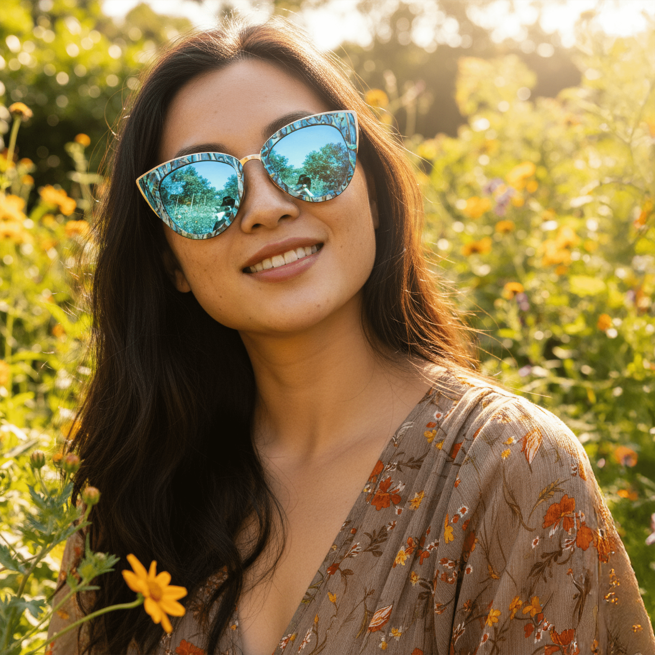 Bombshell Abalone - Wood Sunglasses