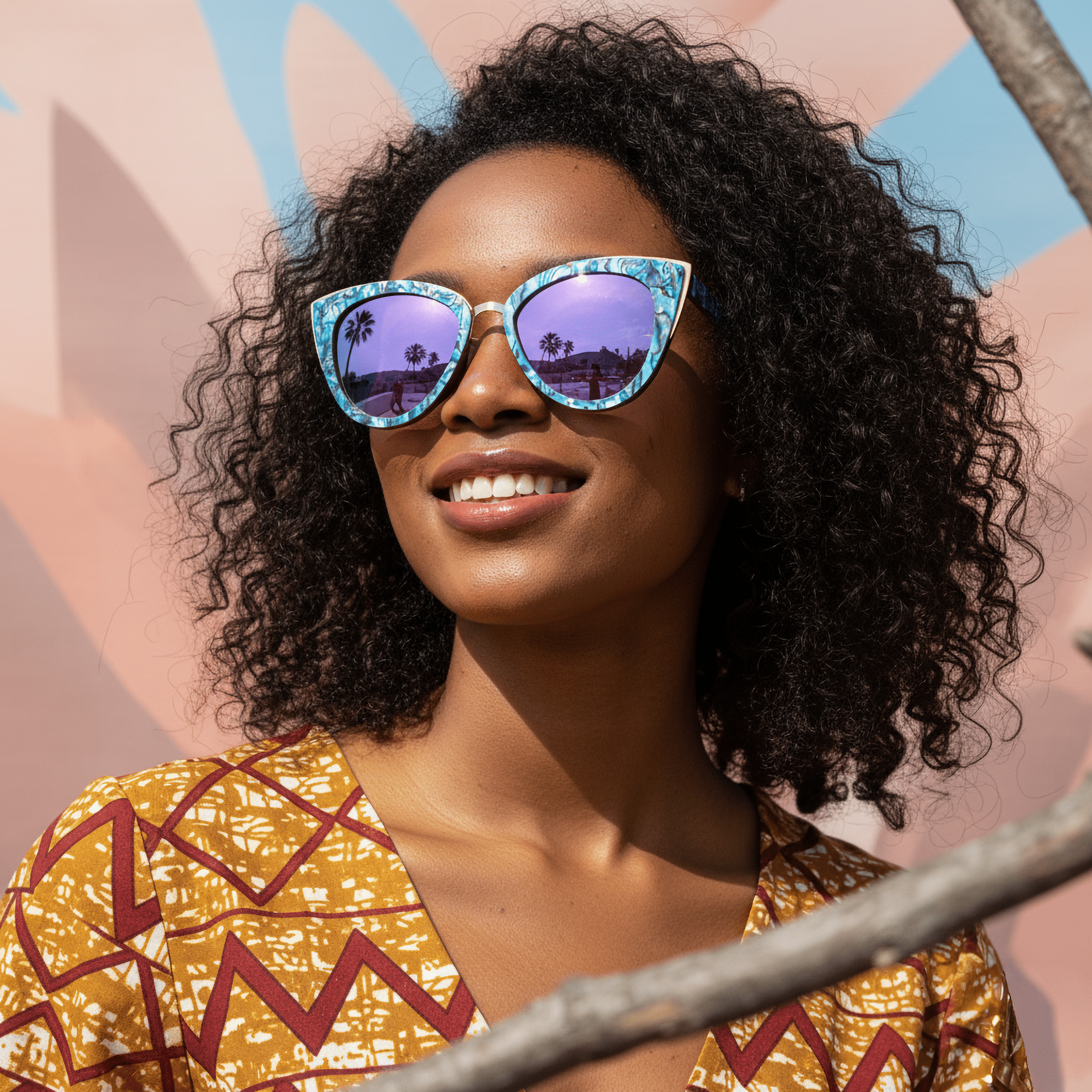 Bombshell Abalone - Wood Sunglasses