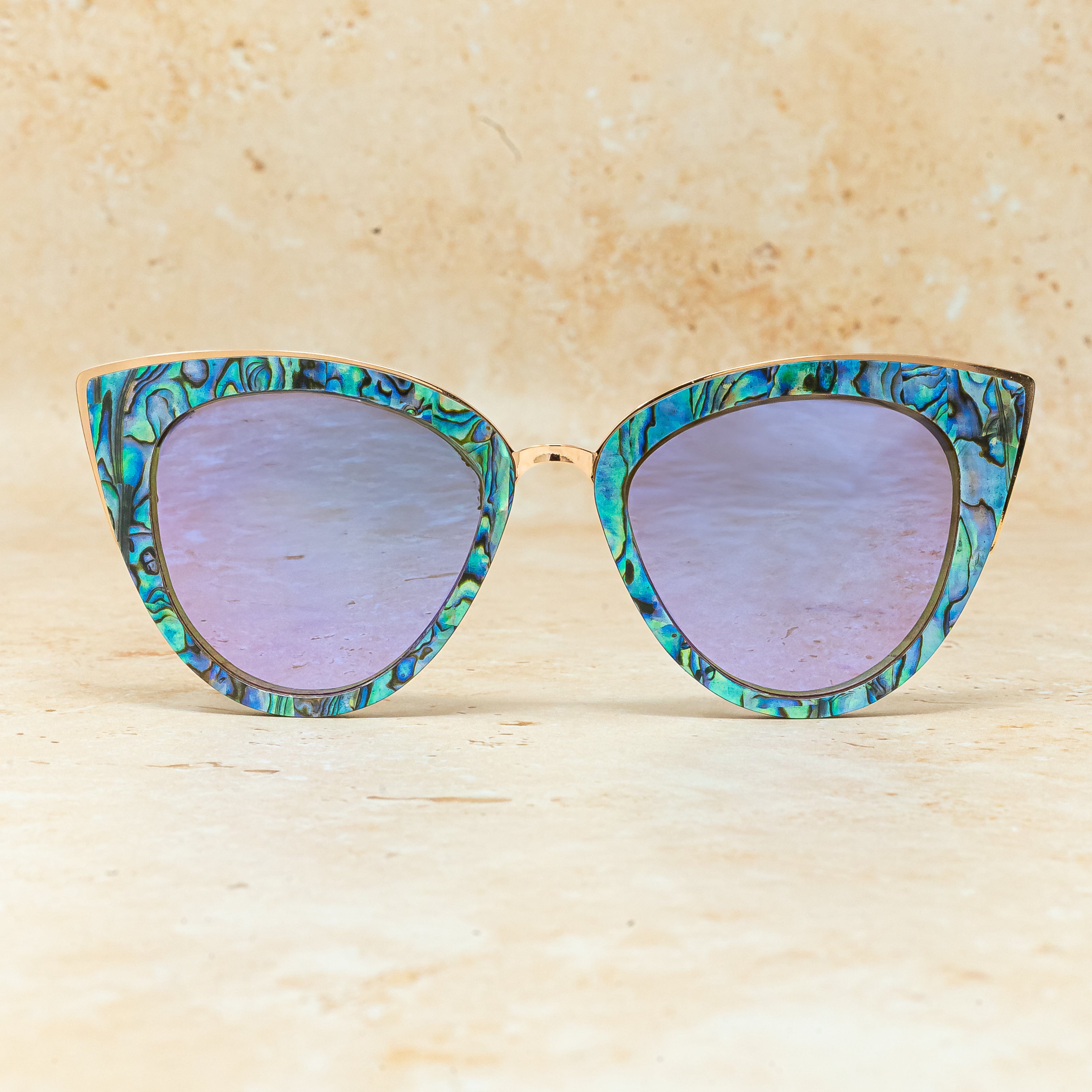 Bombshell Abalone - Wood Sunglasses