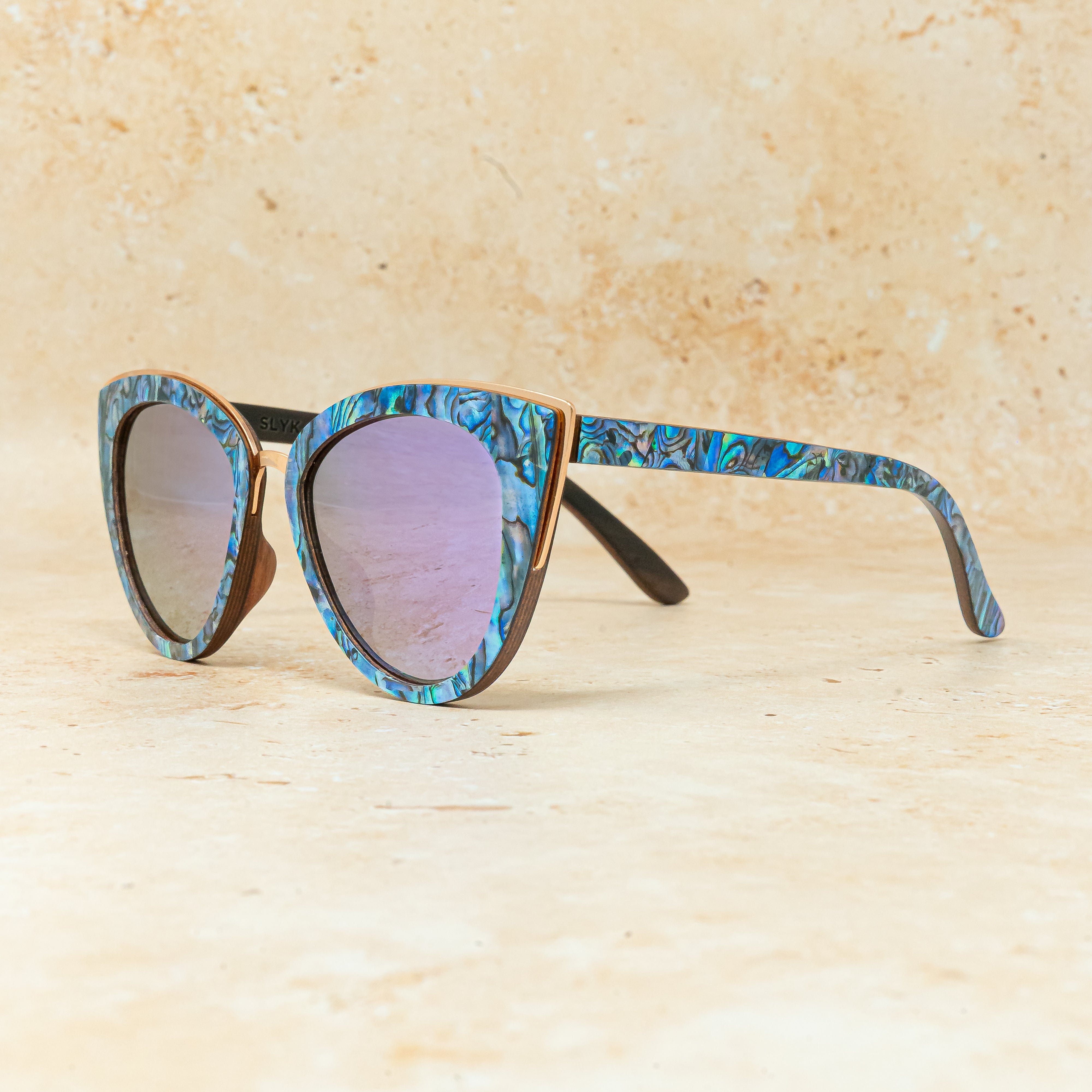 Bombshell Abalone - Wood Sunglasses