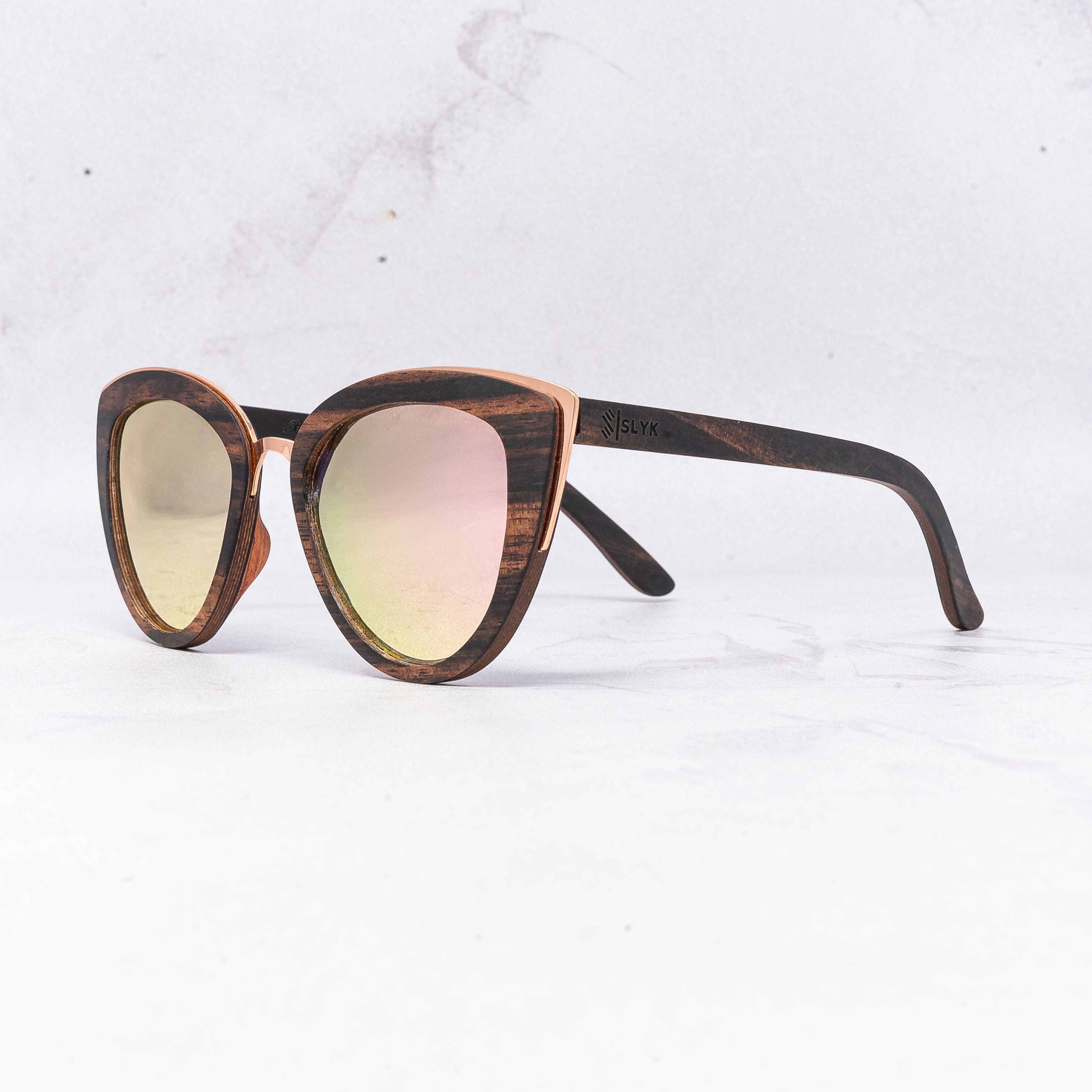 Bombshell - Ebony - Wood Sunglasses