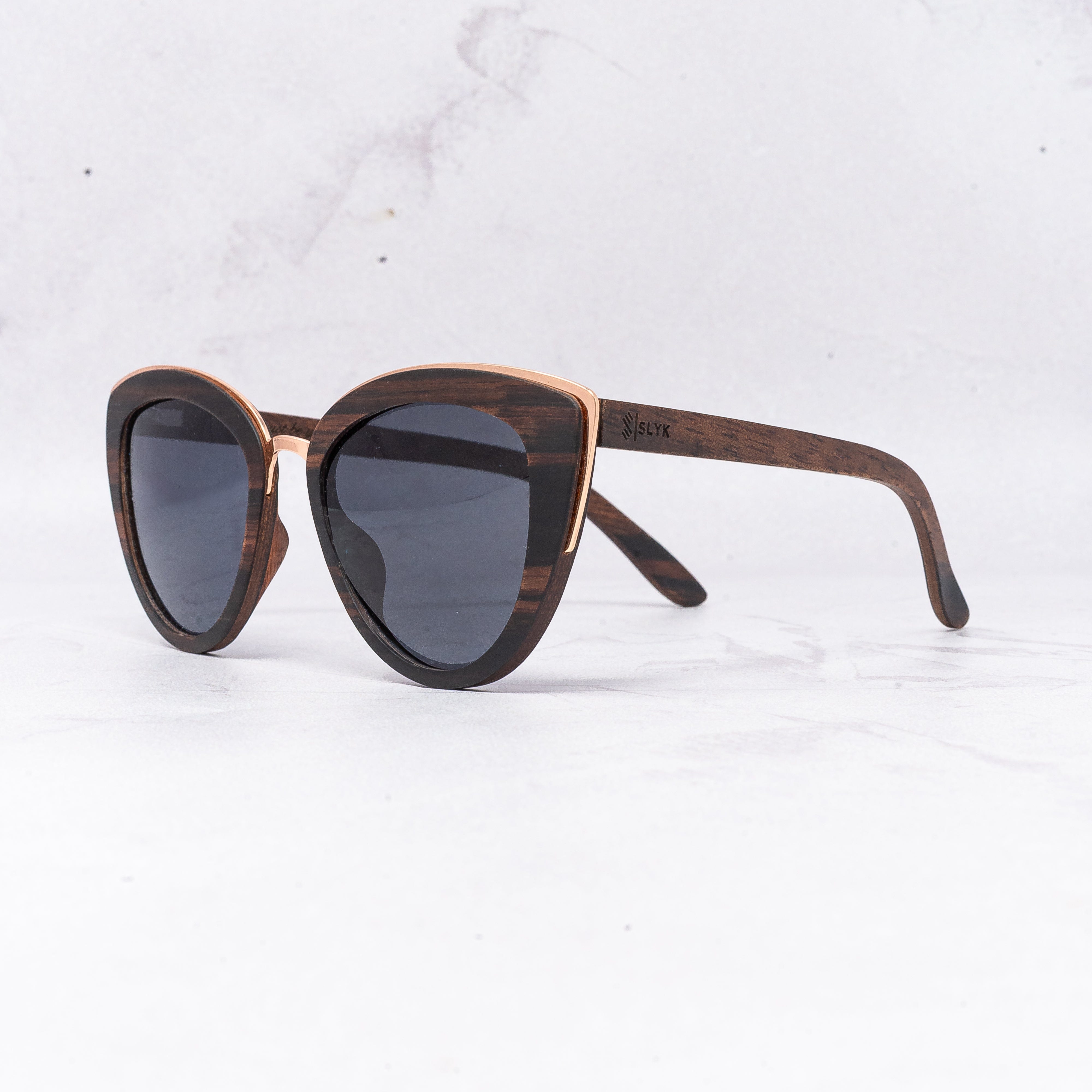 Bombshell - Ebony - Wood Sunglasses
