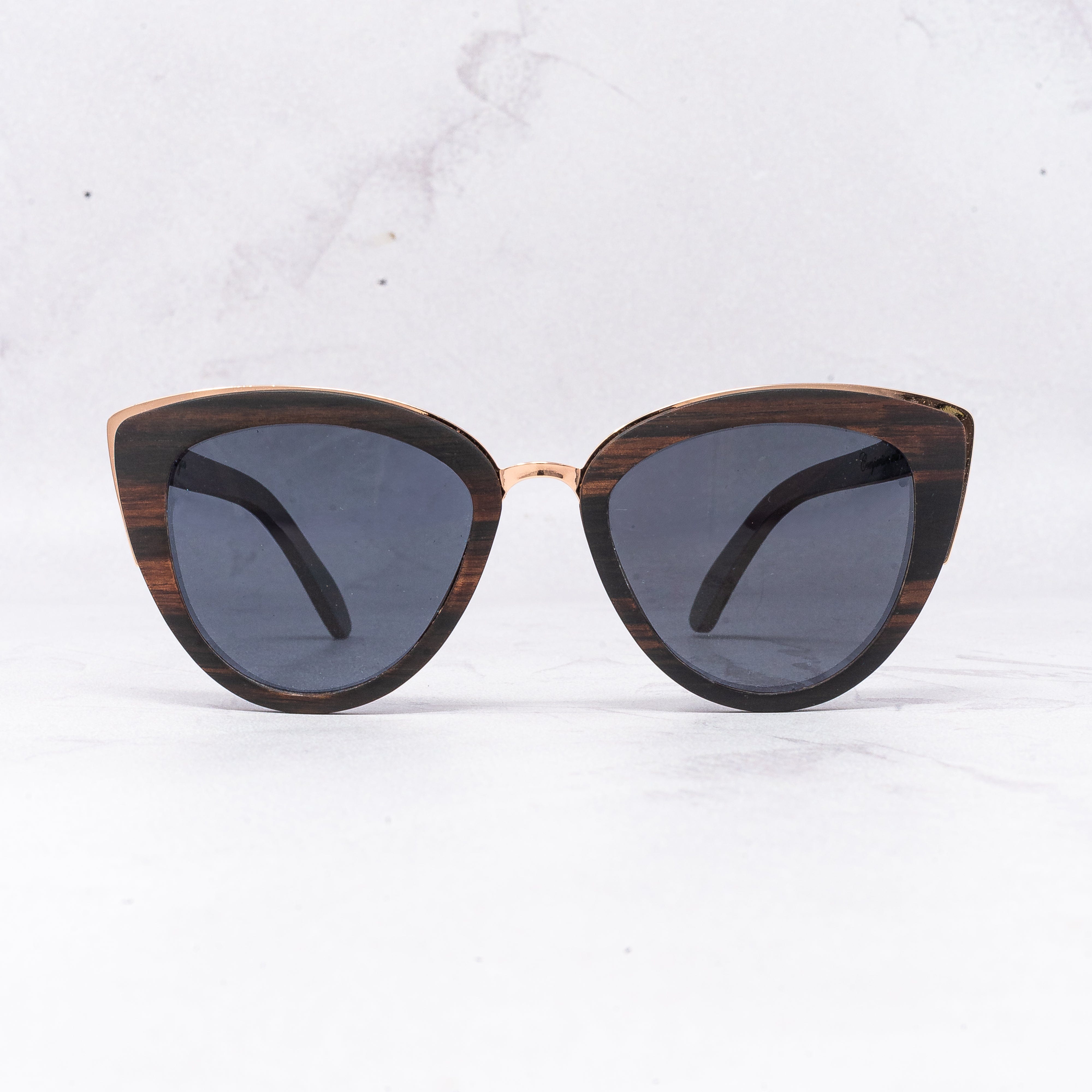 Bombshell - Ebony - Wood Sunglasses