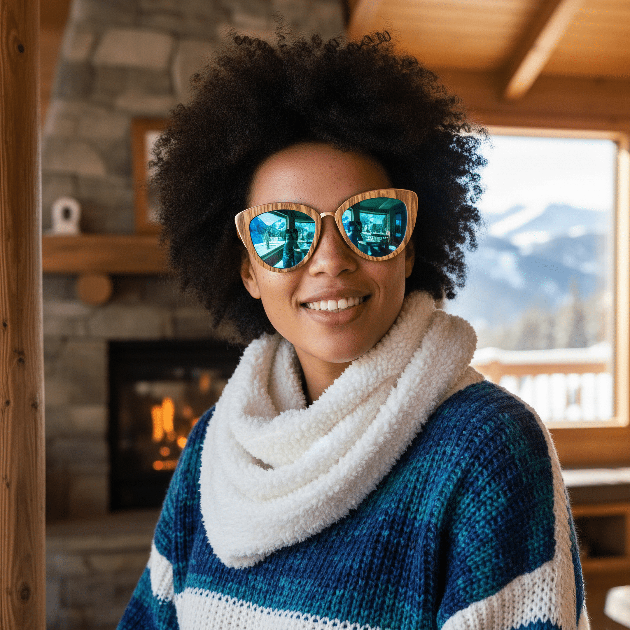 Bombshell - Wood Sunglasses