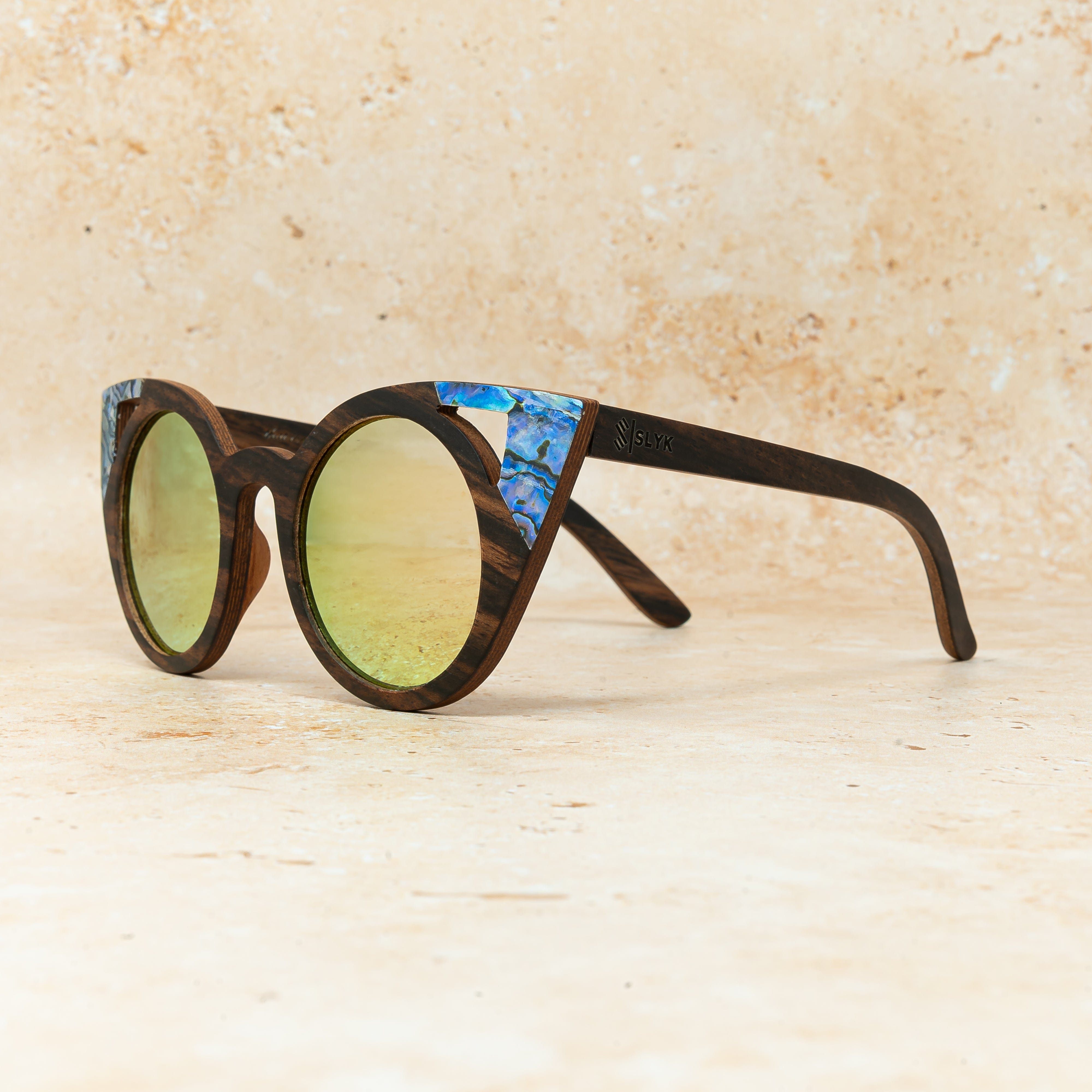 Cateye Abalone - Wood Sunglasses