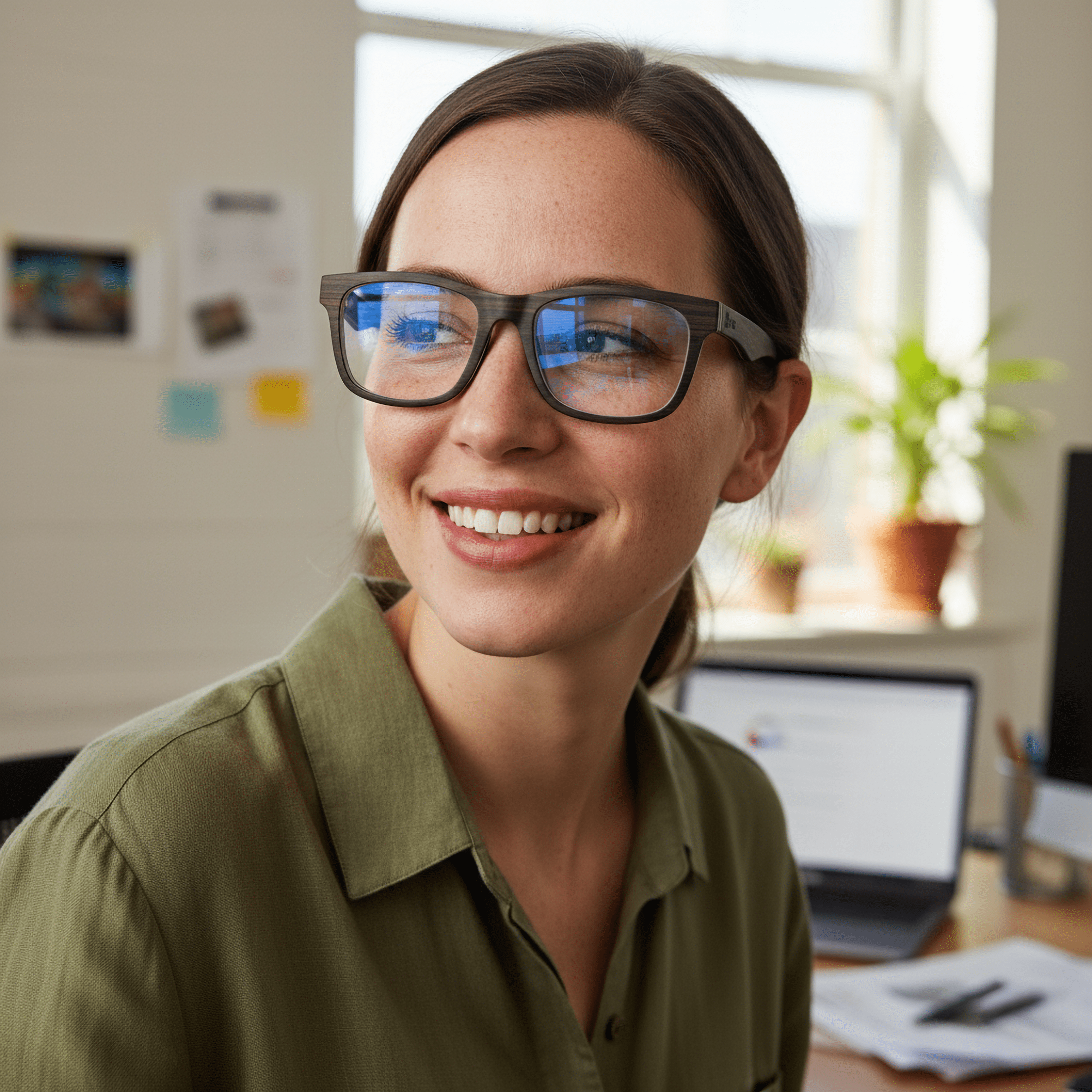 Entrepreneur Ebony - Wood Eyeglasses