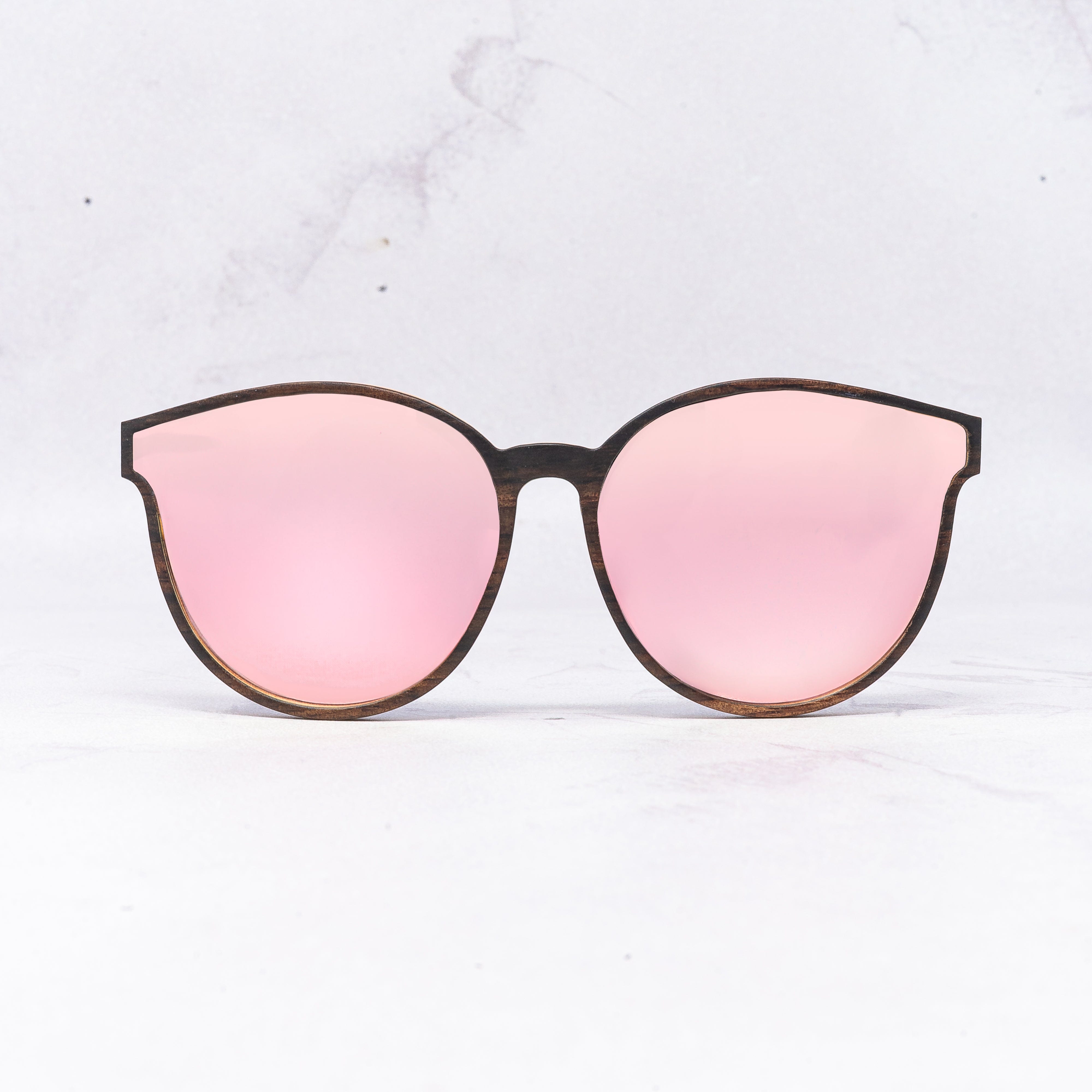 Hollywood - Rose - Wood Sunglasses