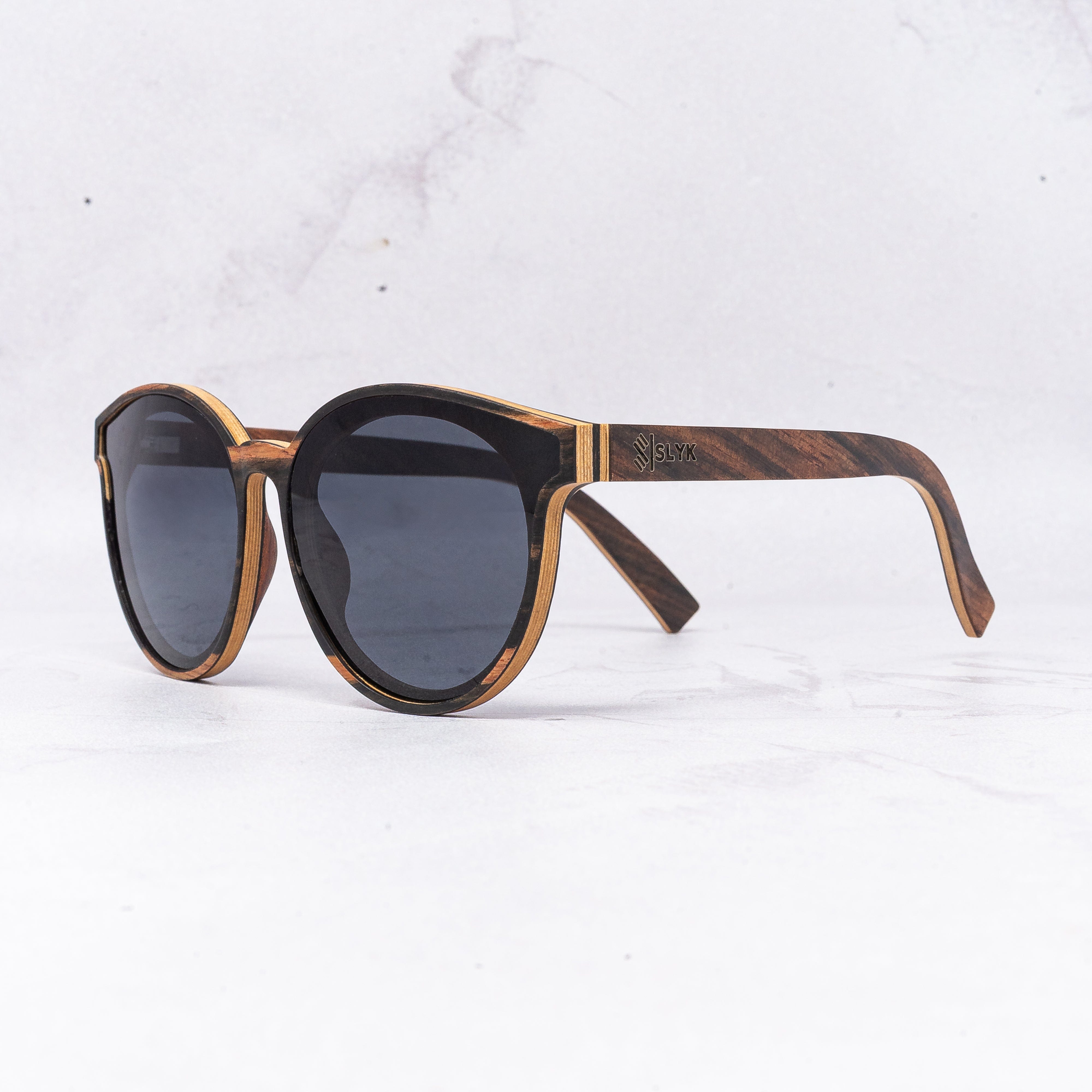 Hollywood - Smoke - Wood Sunglasses