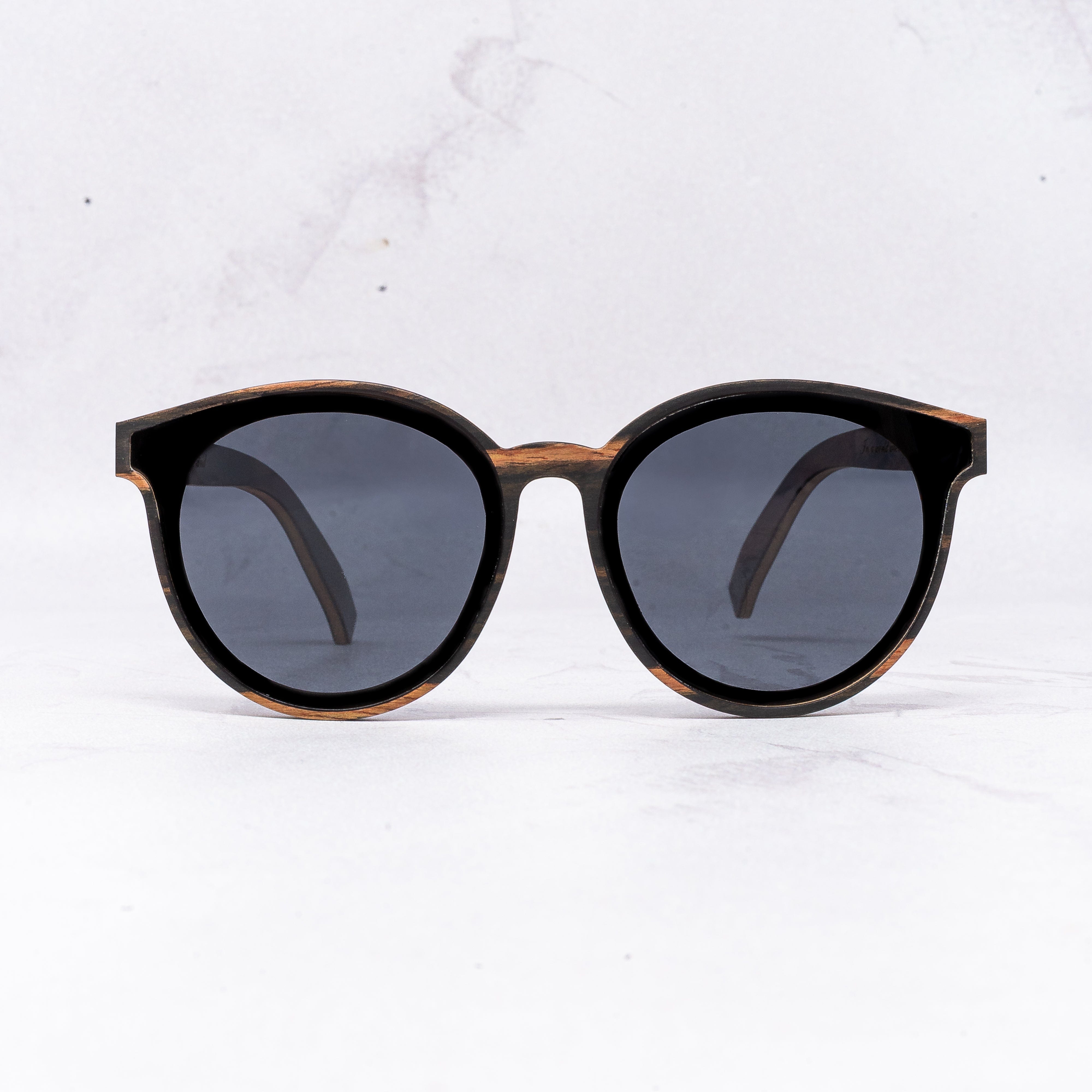 Hollywood - Smoke - Wood Sunglasses