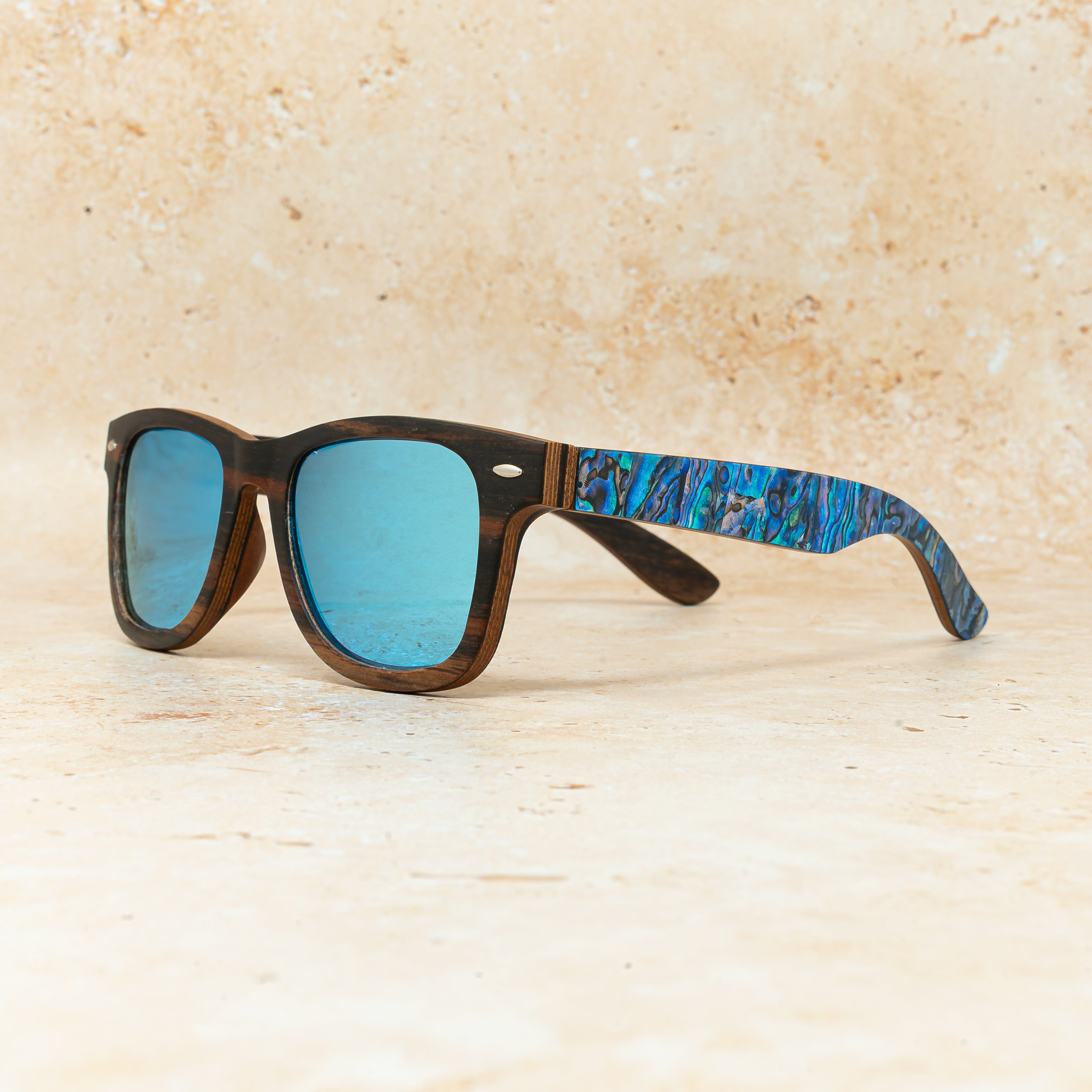 Jetsetter Abalone - Wood Sunglasses