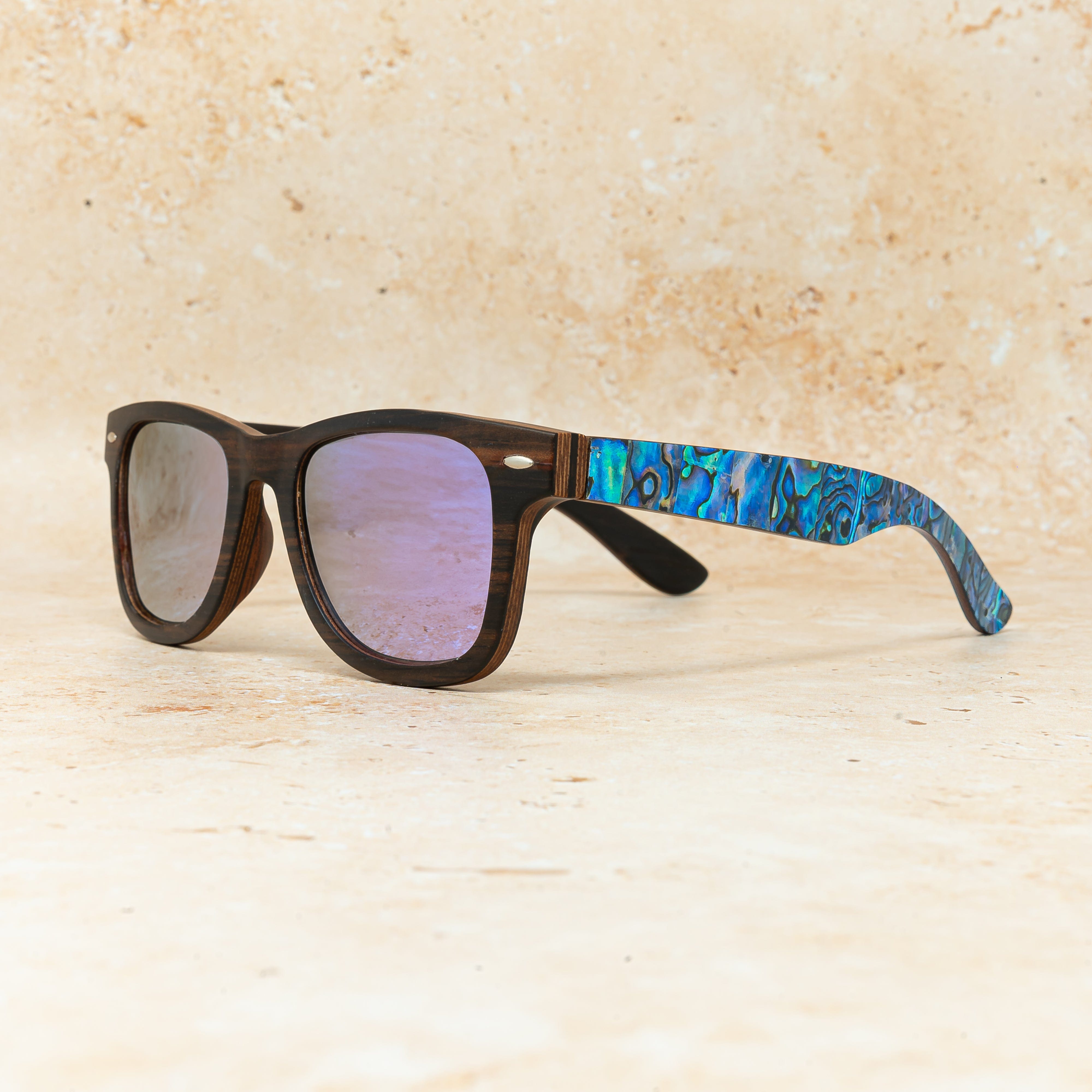 Jetsetter Abalone - Wood Sunglasses