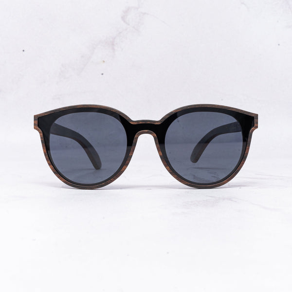 Knockout | Wooden Sunglasses | Round display picture 2