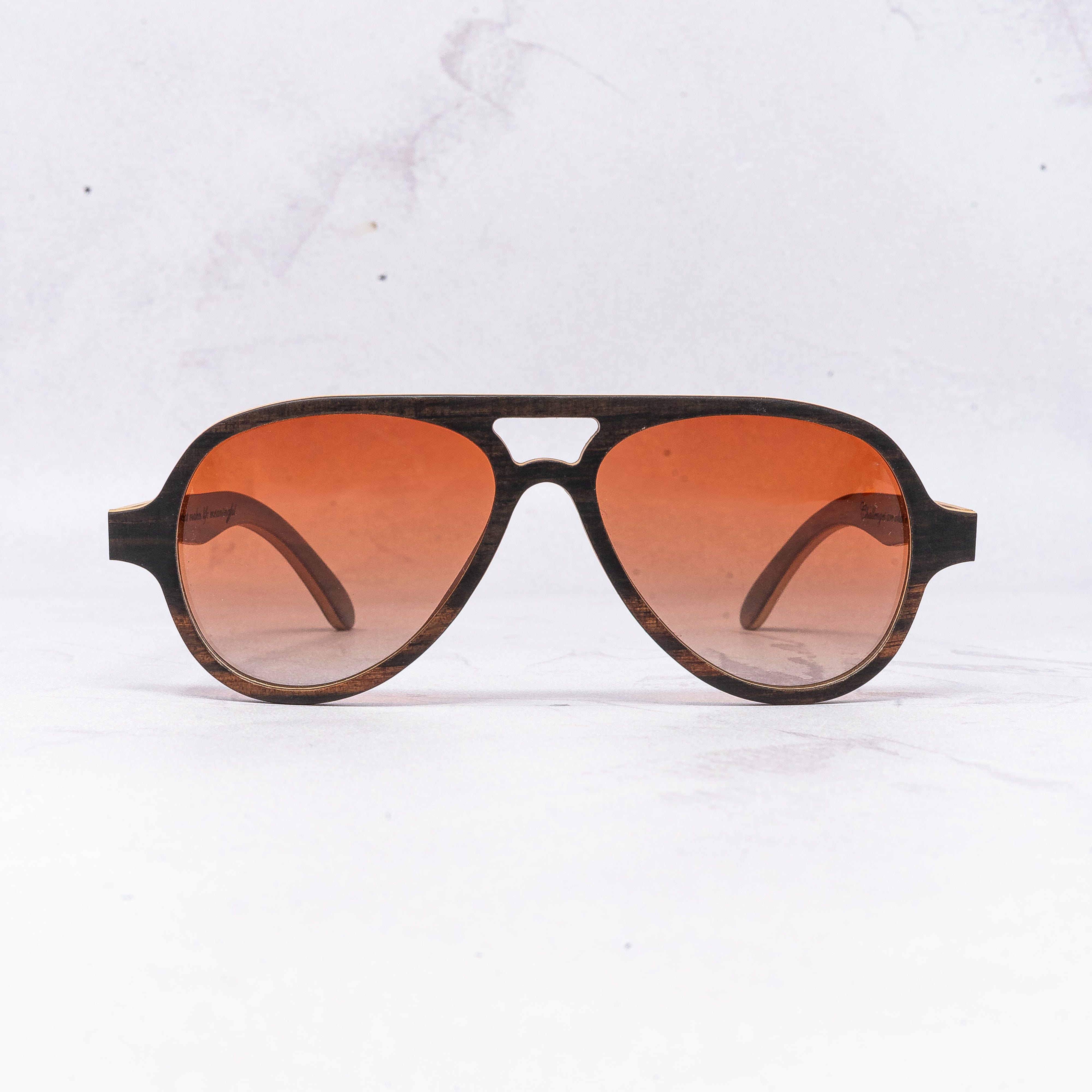 The OG - Brown Gradient - Wood Sunglasses