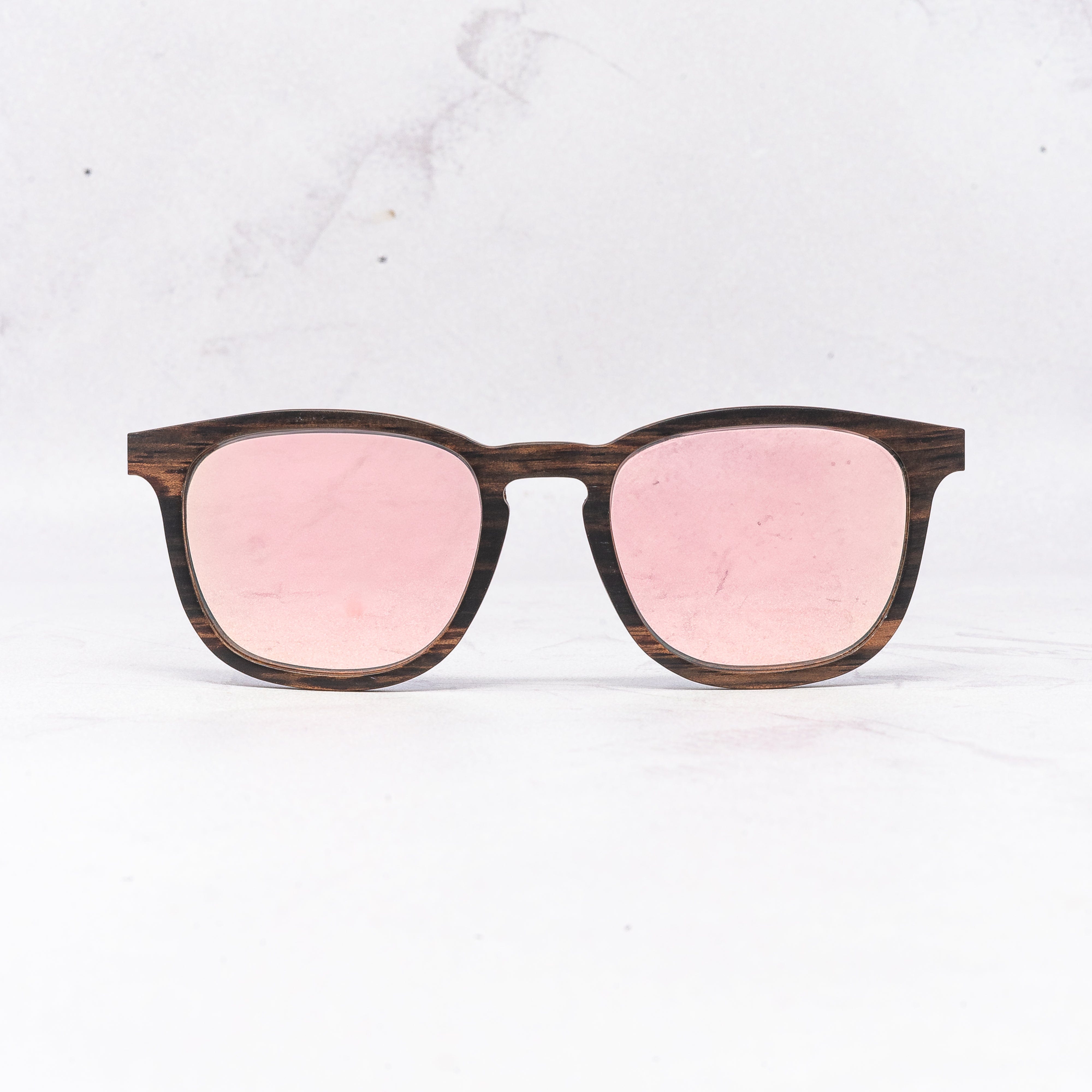 Traveler - Rose - Wood Sunglasses