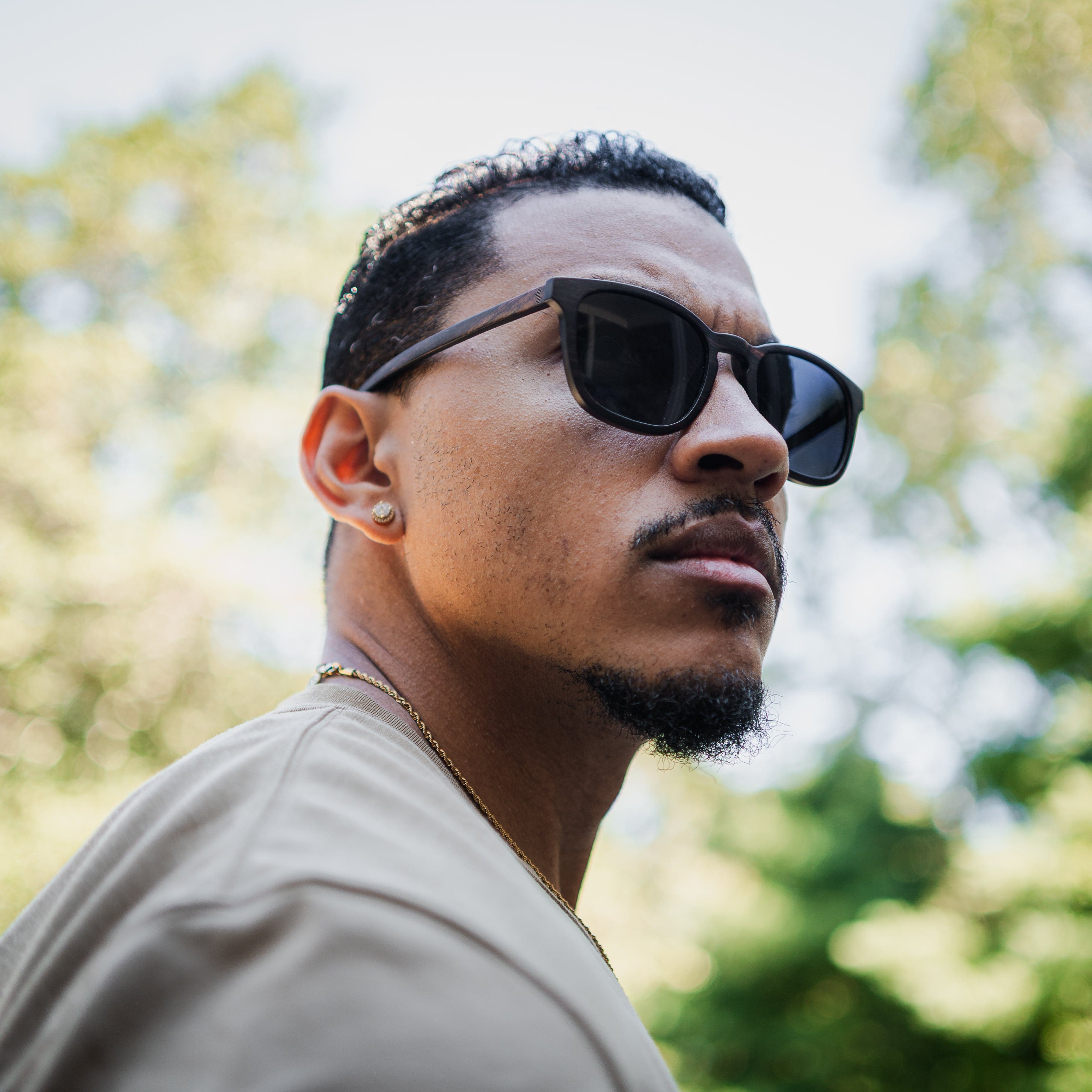 Traveler - Smoke - Wood Sunglasses