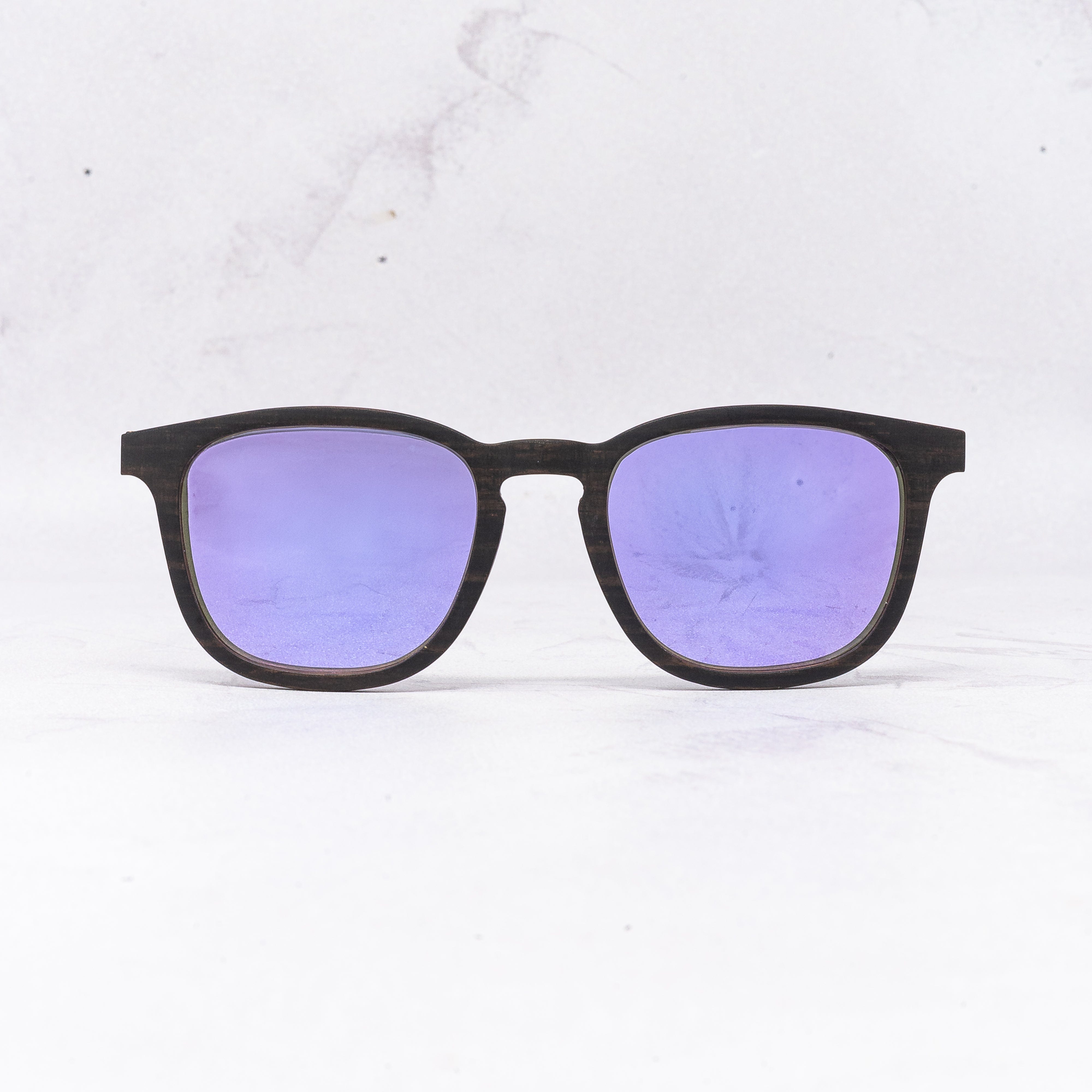 Traveler - Violet - Wood Sunglasses