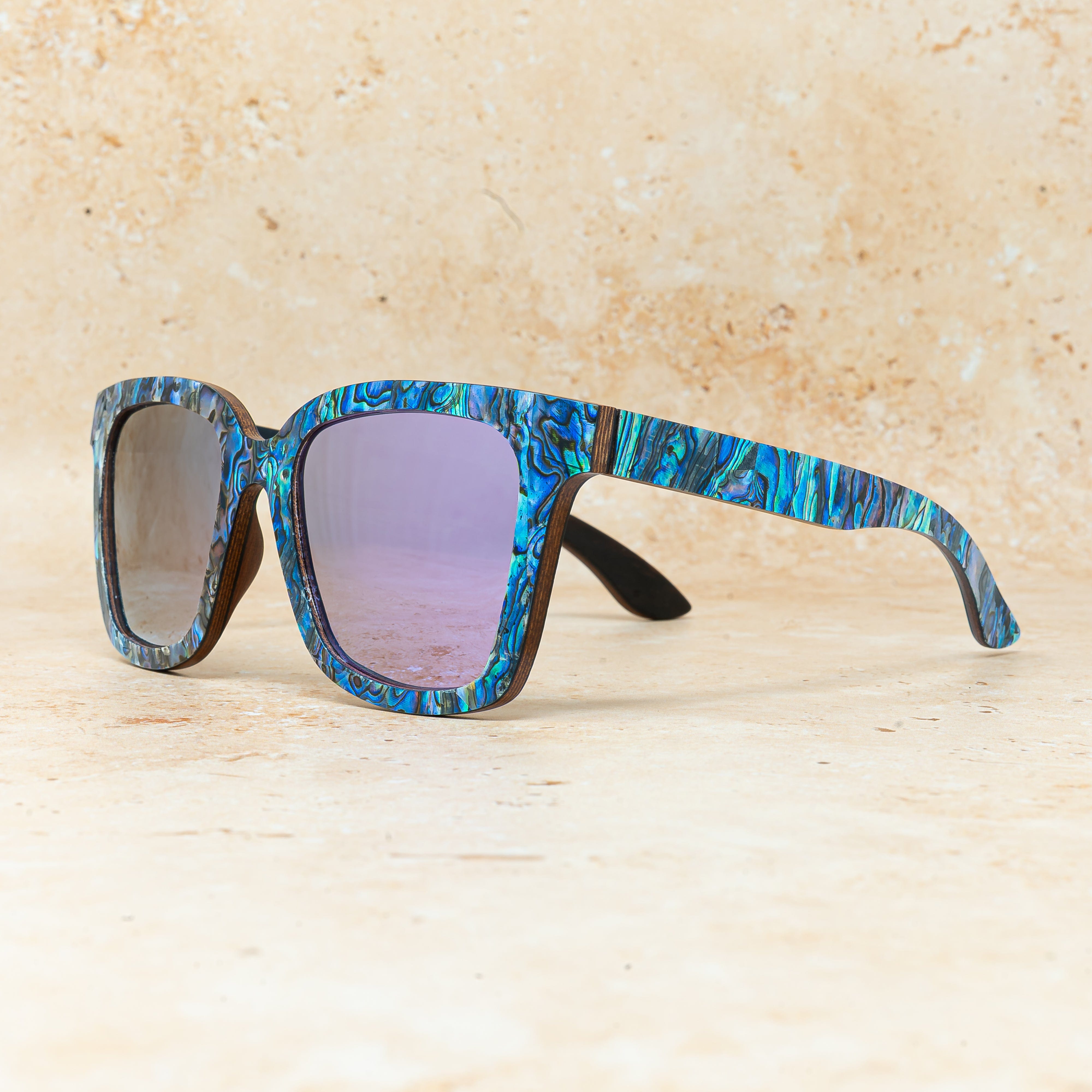 Vixen Abalone - Wood Sunglasses