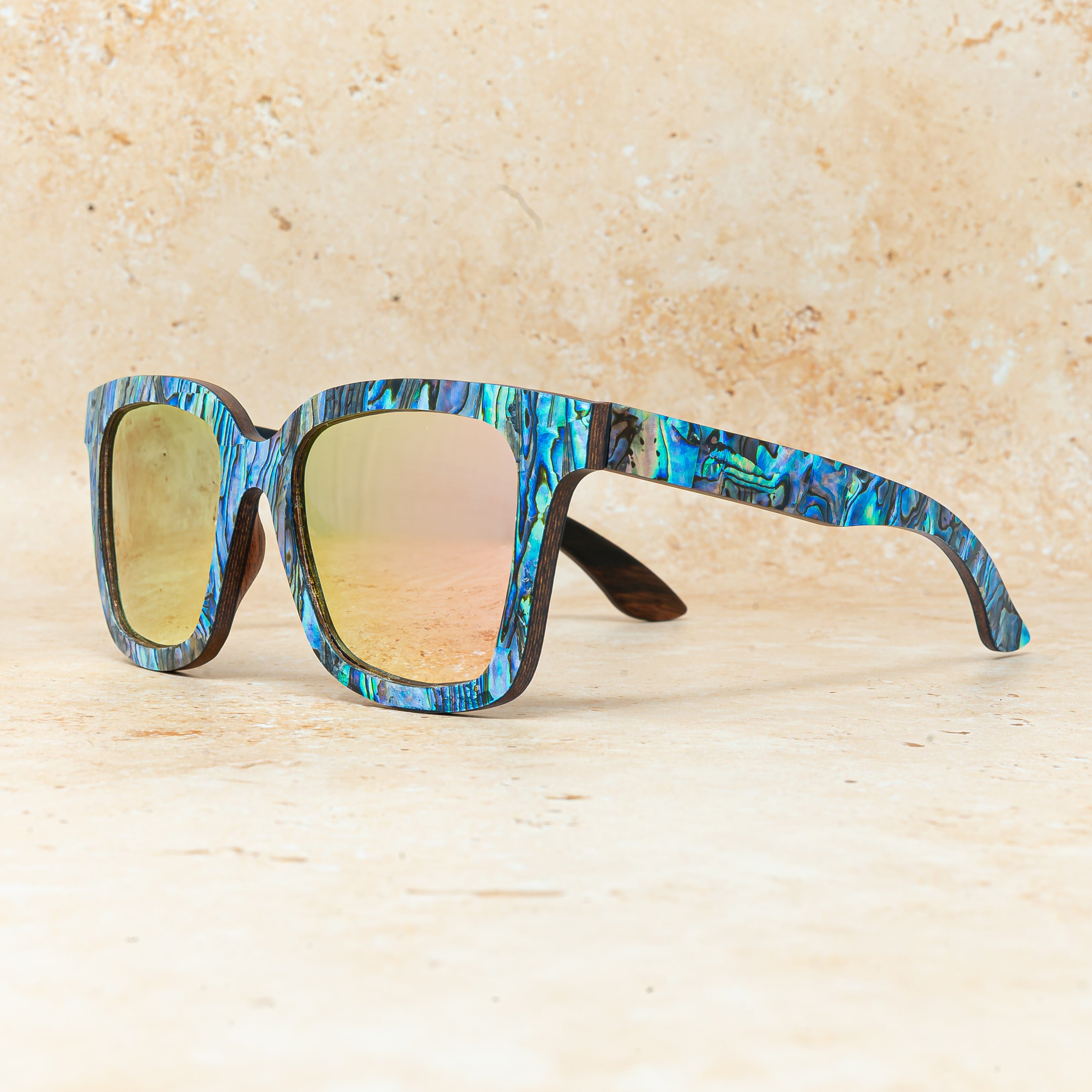 Vixen Abalone - Wood Sunglasses