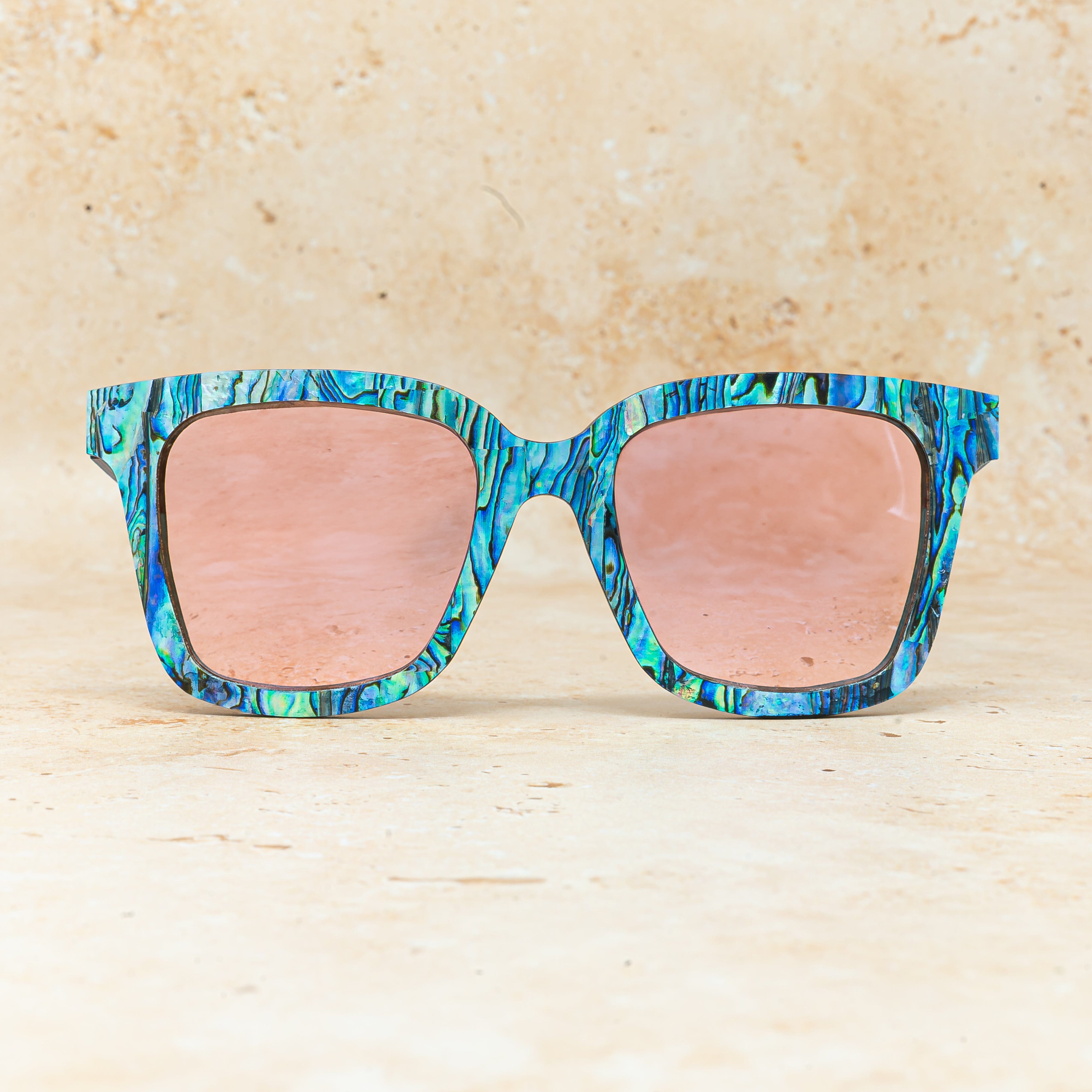 Vixen Abalone - Wood Sunglasses