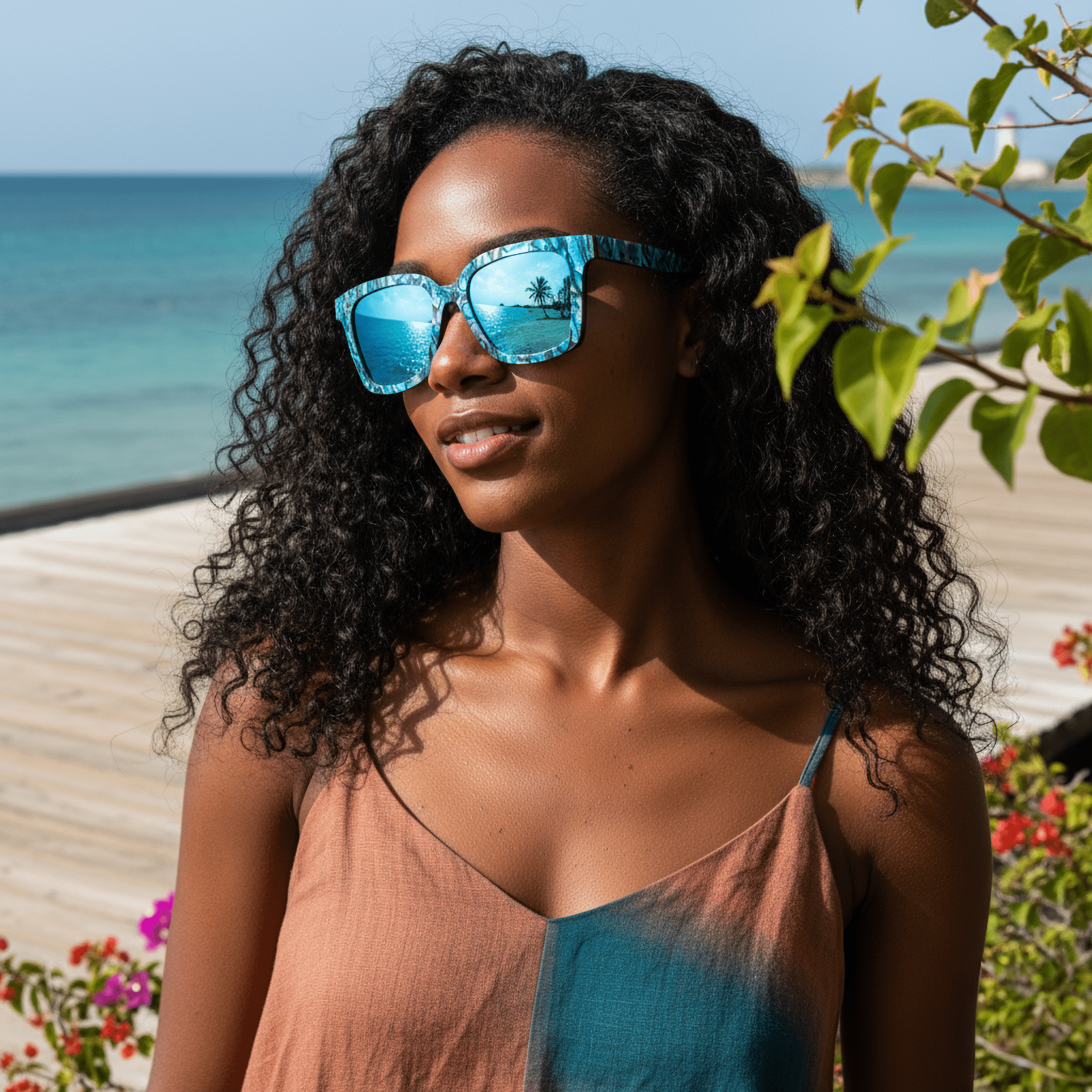 Vixen Abalone - Wood Sunglasses