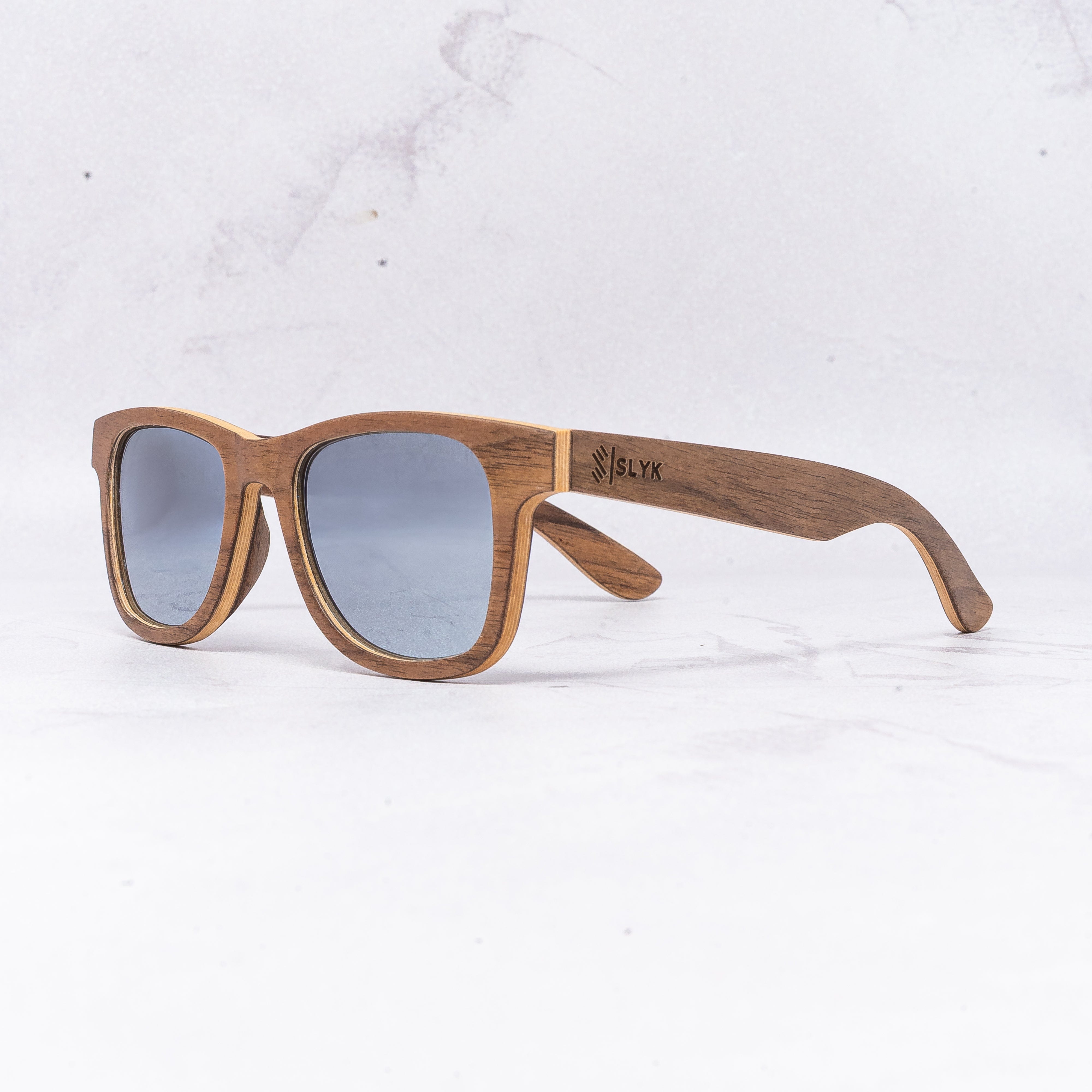 Wanderer - Silver Mirror - Wood Sunglasses