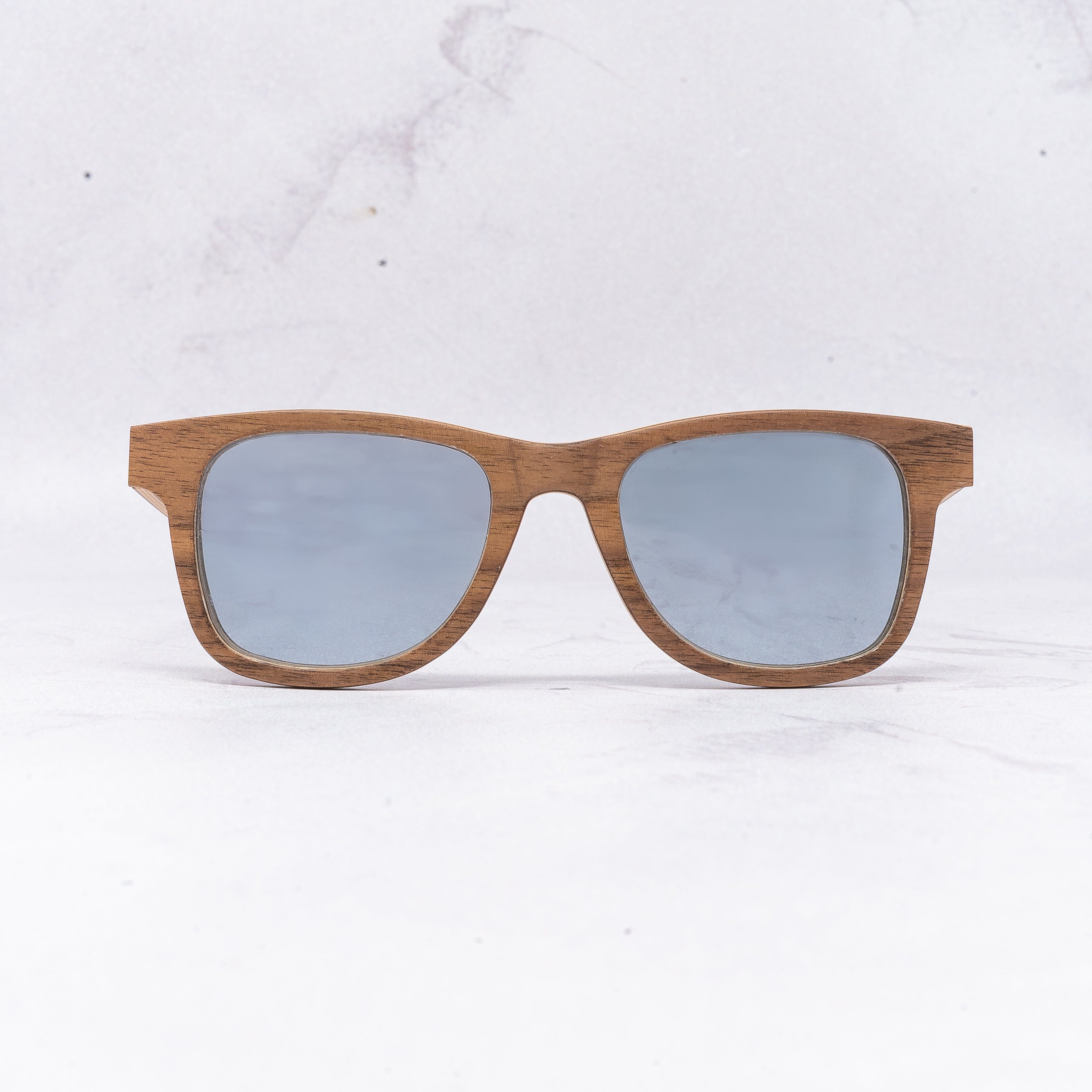 Wanderer - Silver Mirror - Wood Sunglasses