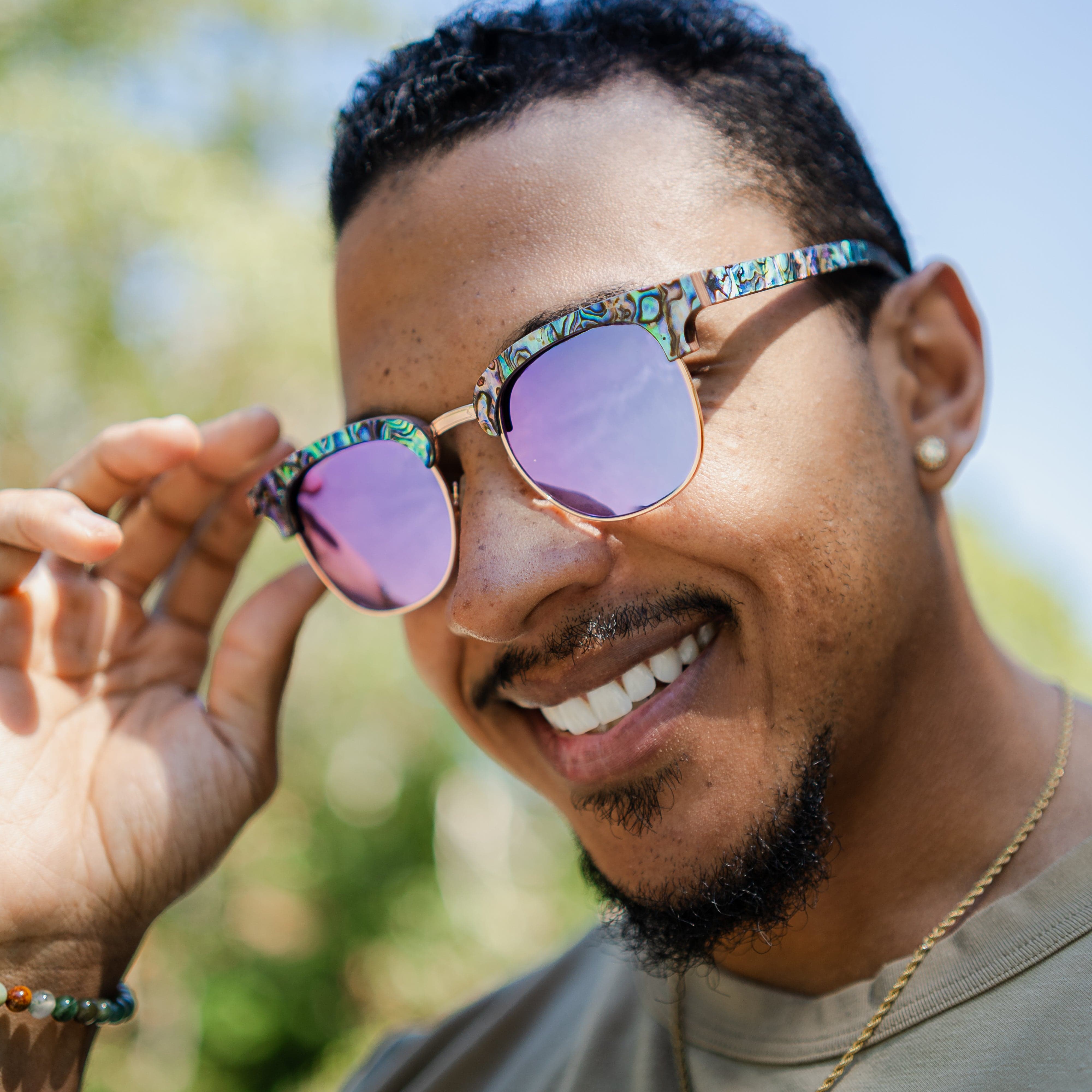 Yachtmaster Abalone - Wood Sunglasses