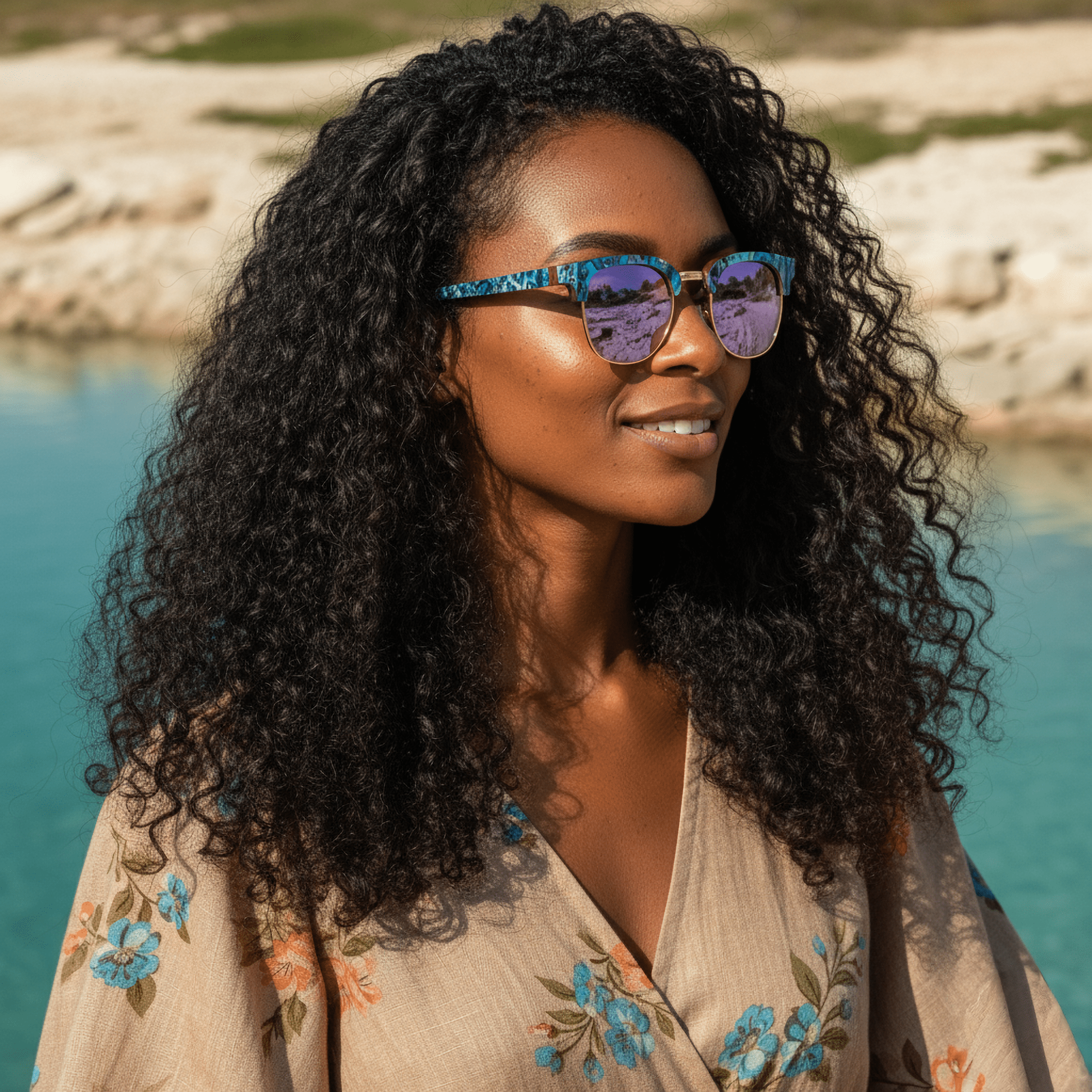 Yachtmaster Abalone - Wood Sunglasses