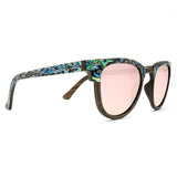 Best Wooden Abalone Sunglasses - Beachcomber Rose Lenses - Side Angle