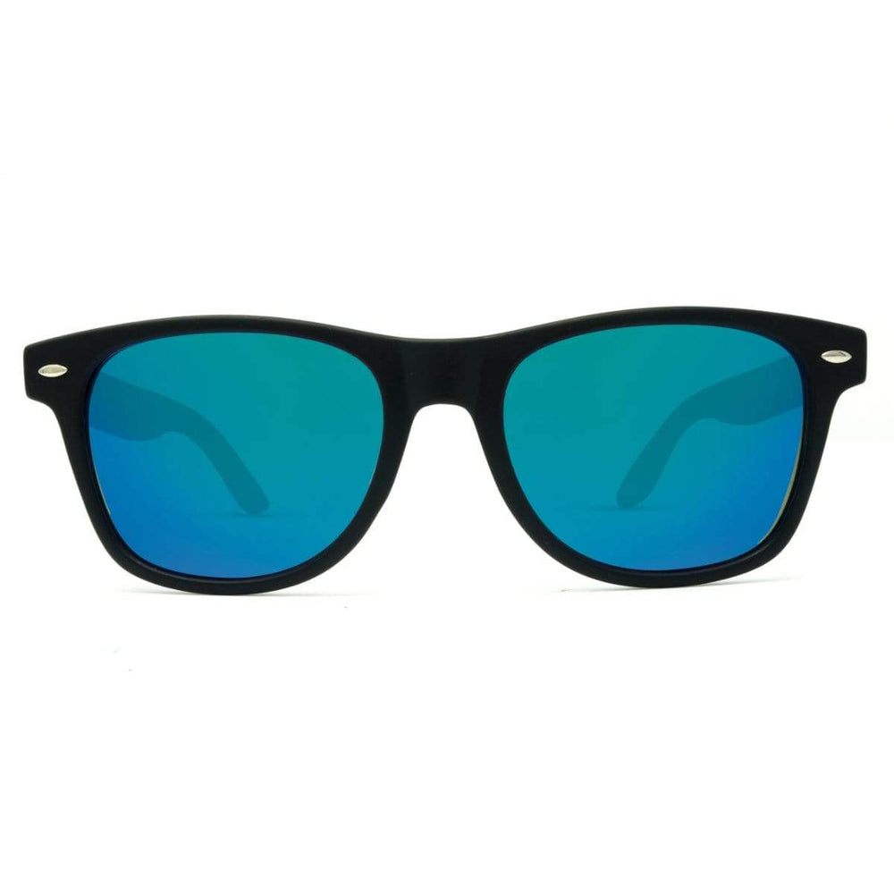 Best Wooden Sunglasses - Classic With Green Lenses - Front Angle