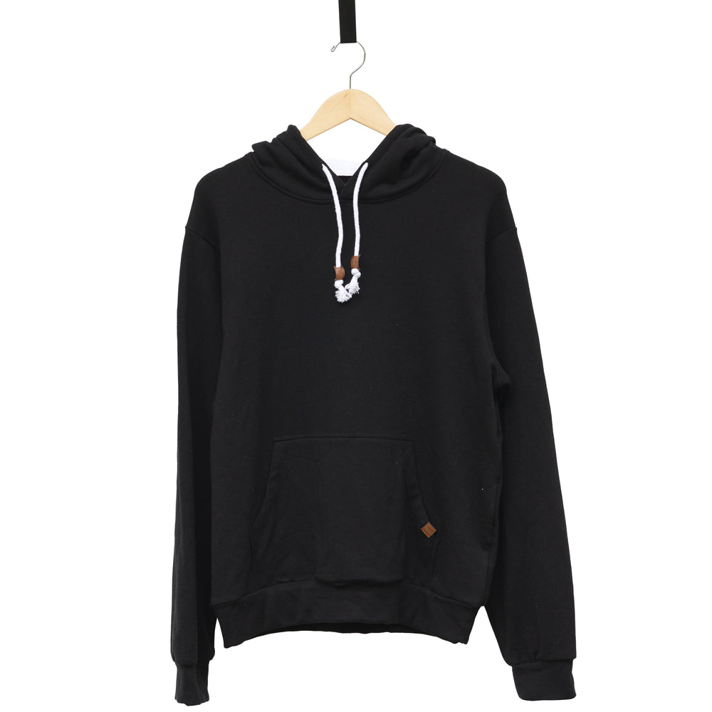 Jet Black Cloud Blend Hoodie From SLYK - Front Angle